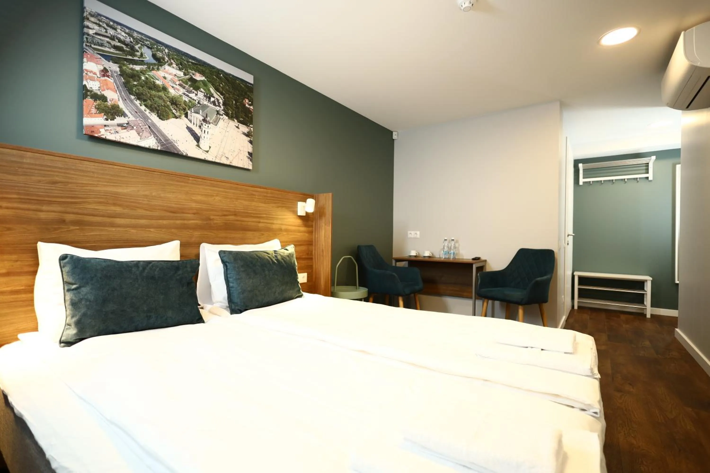 Bed in Stay Vilnius Hotel