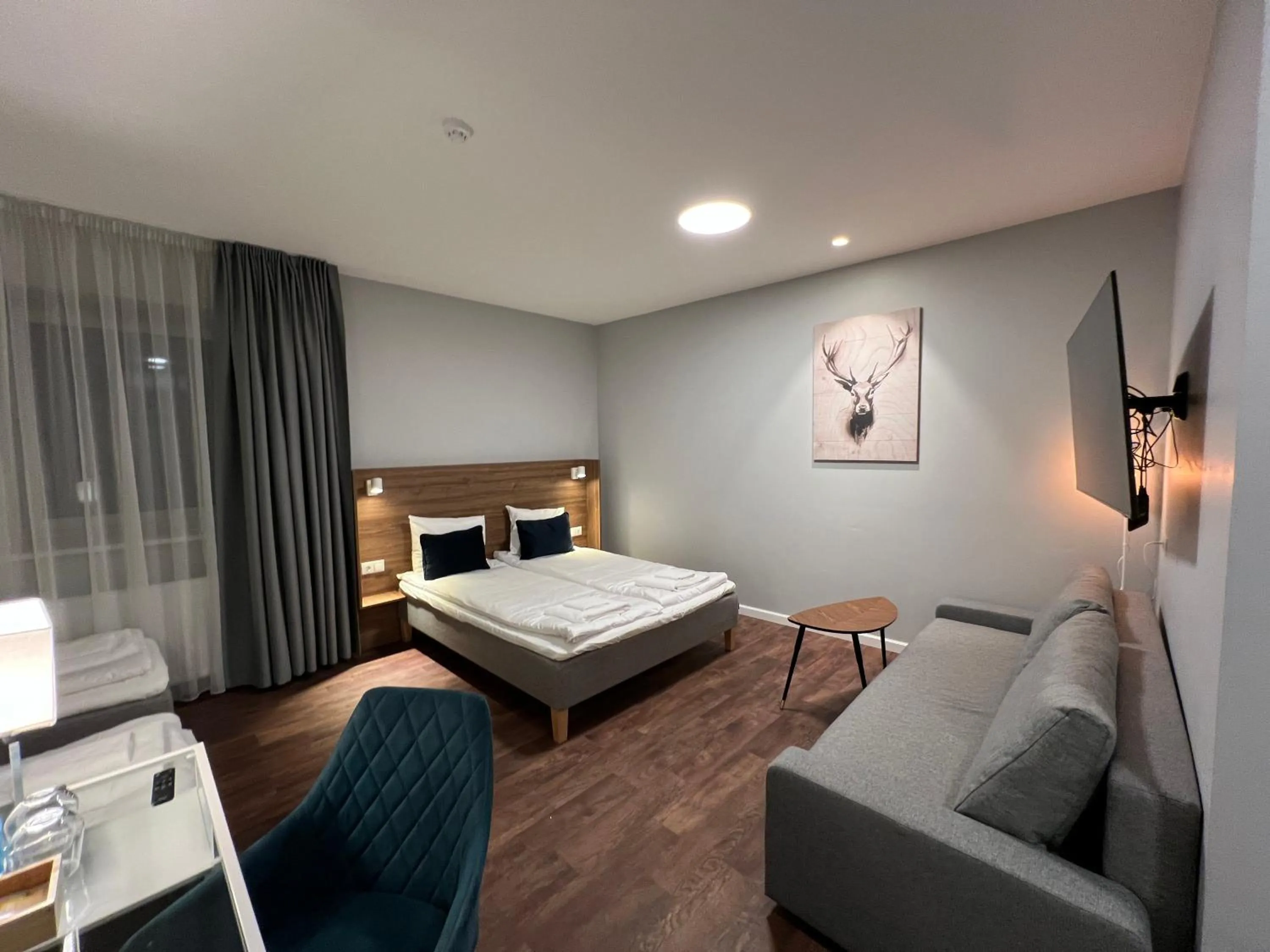 Bed in Stay Vilnius Hotel