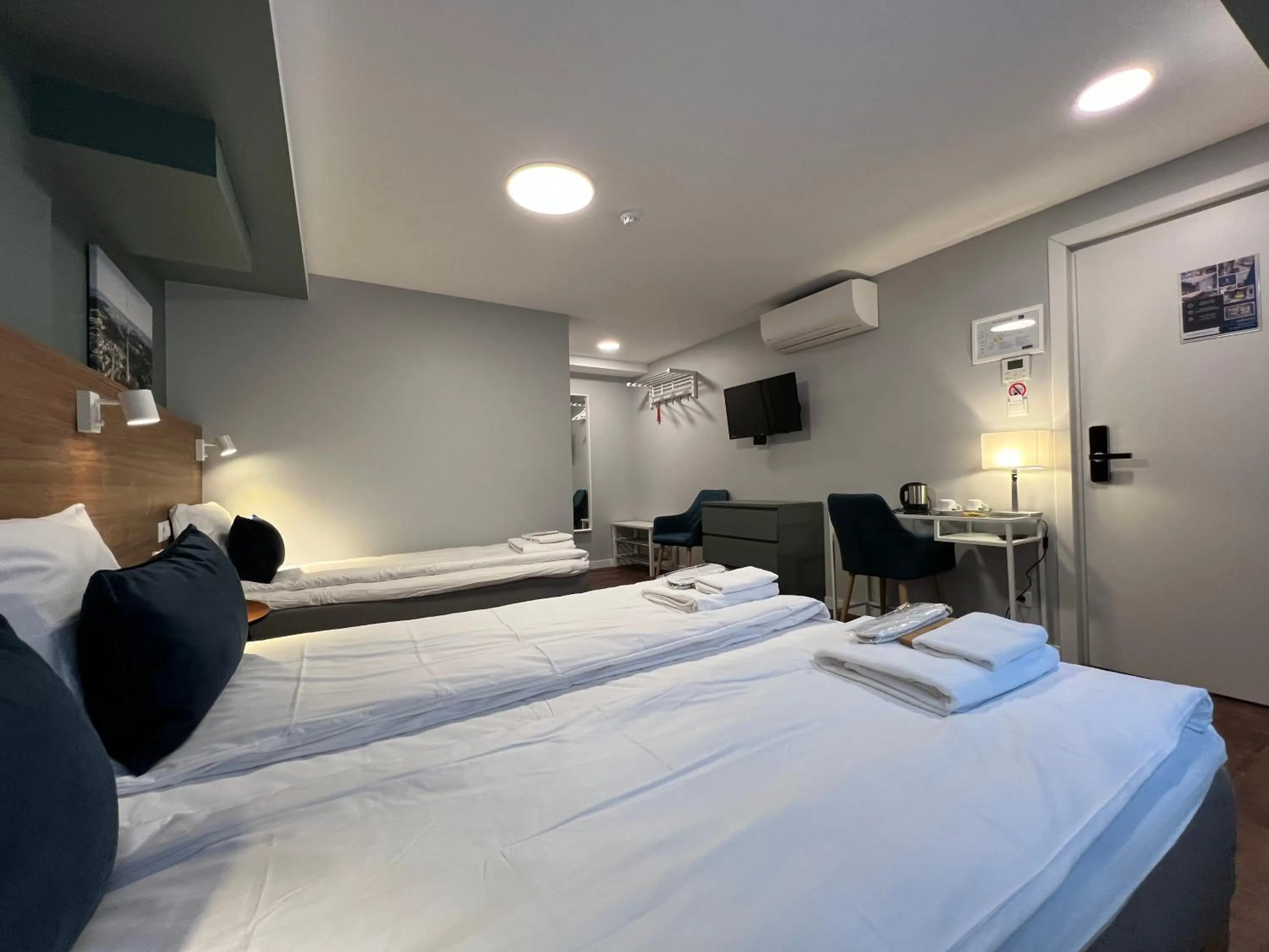 Bed in Stay Vilnius Hotel