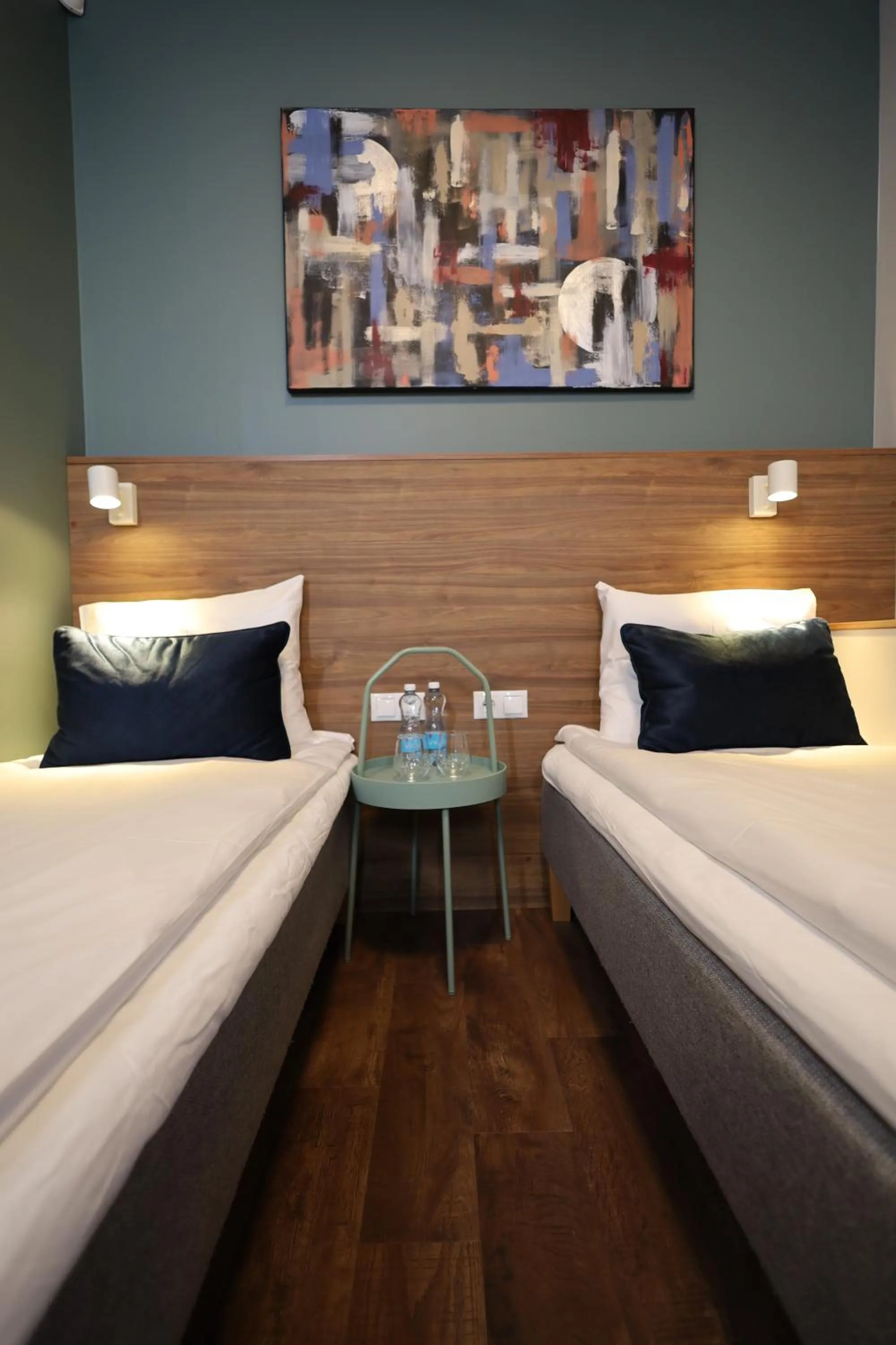 Bed in Stay Vilnius Hotel