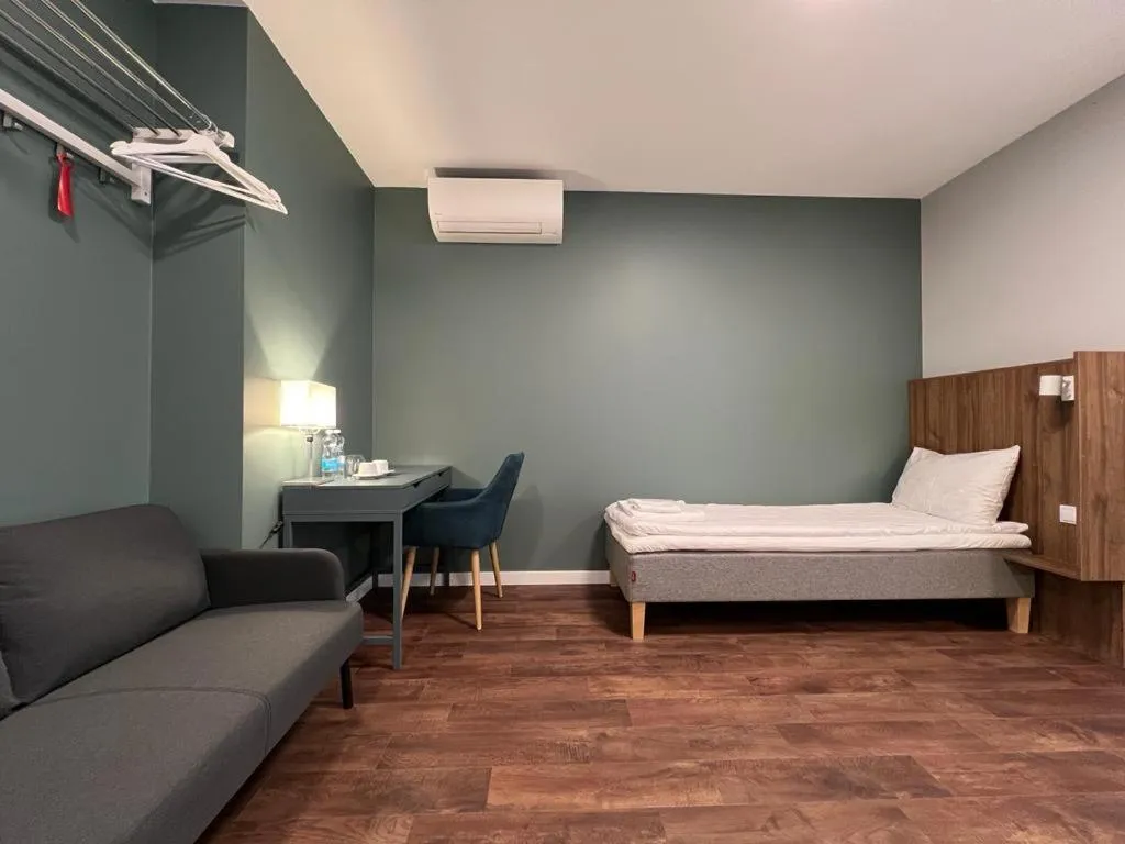 Bed in Stay Vilnius Hotel