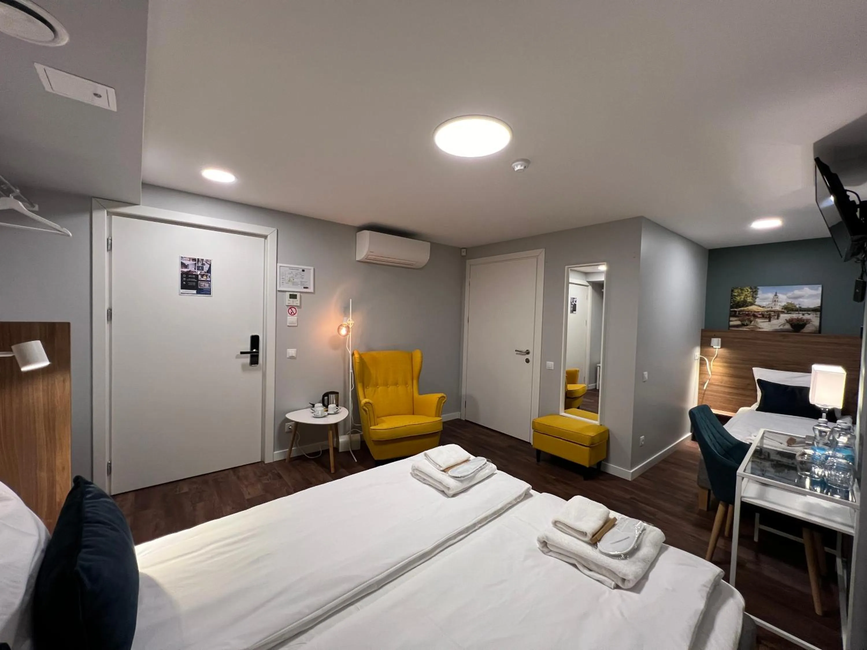 Bed in Stay Vilnius Hotel