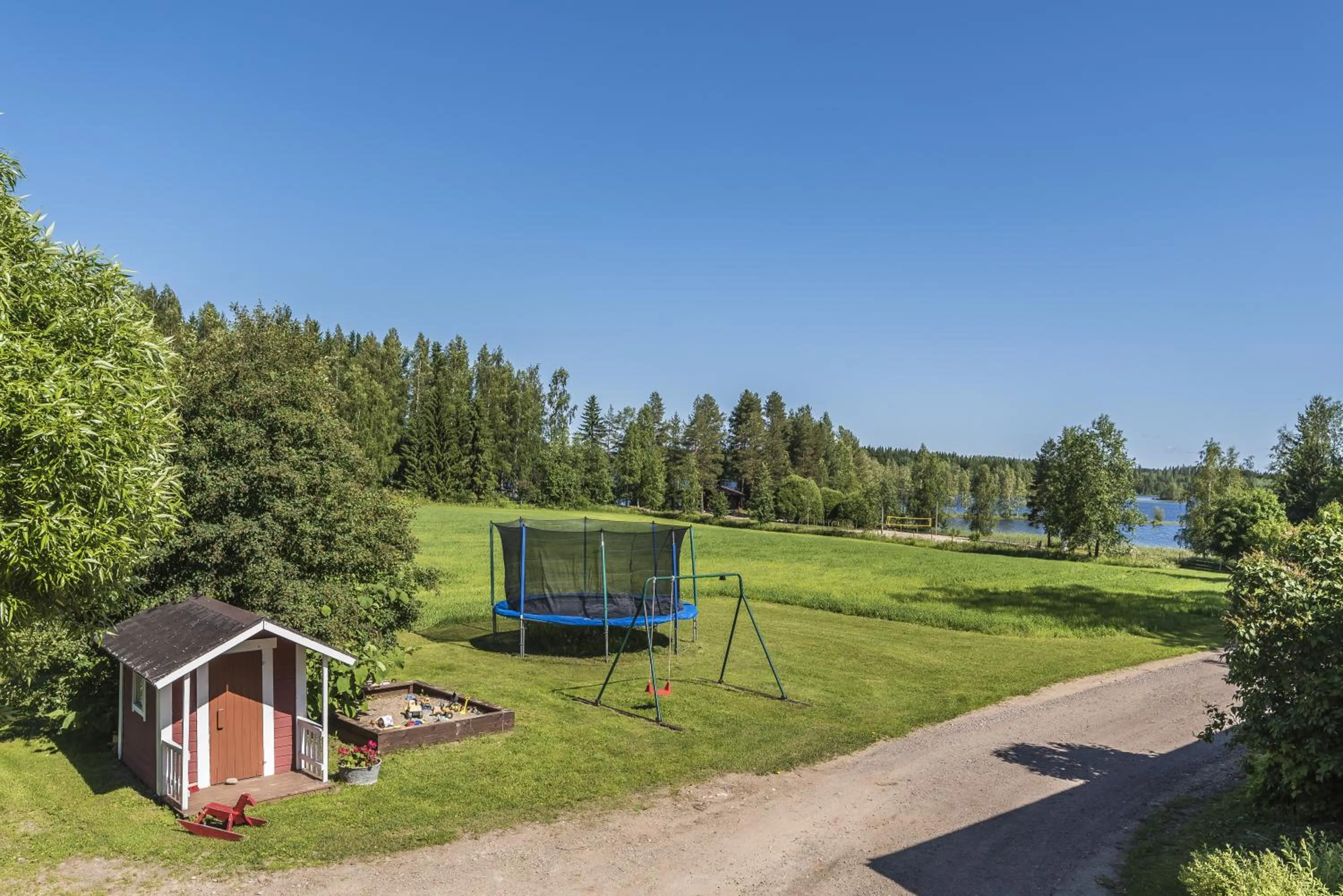 Children play ground in Hyvölän Talo