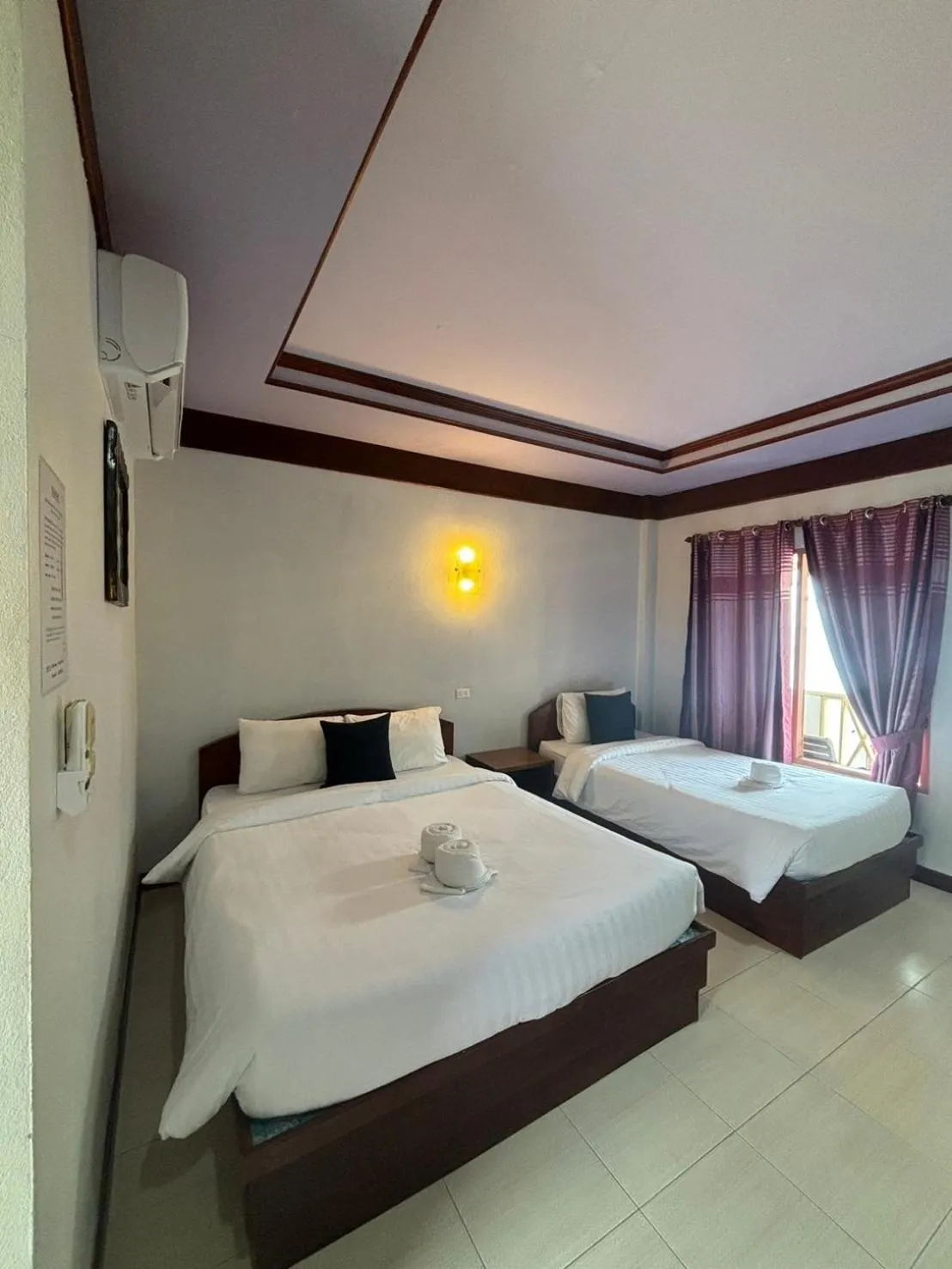 Bed in Rin Bay View Resort