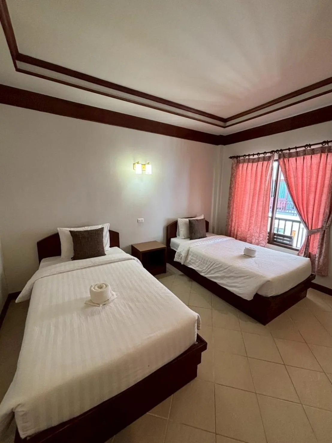 Bed in Rin Bay View Resort