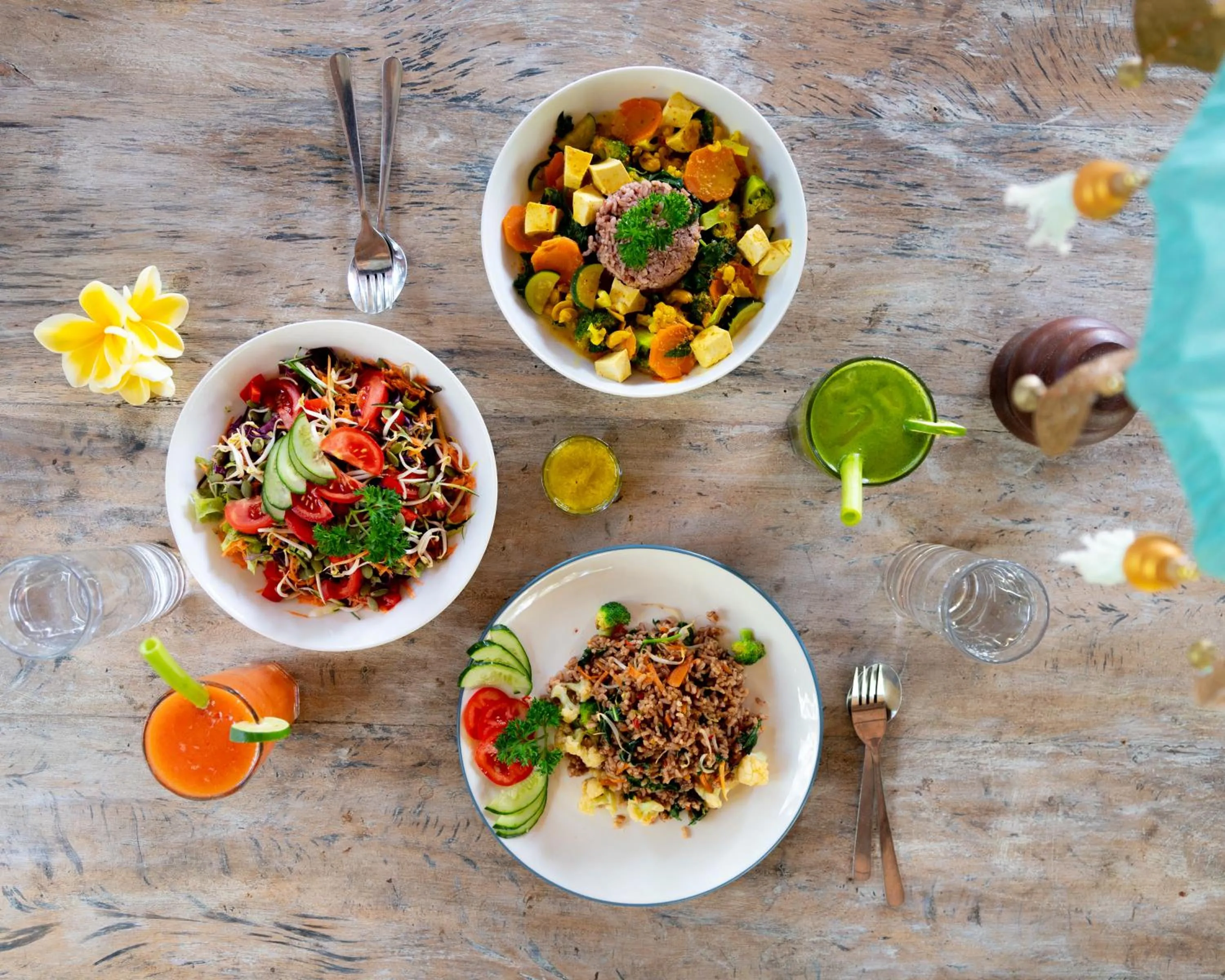 Food and drinks in The Shala Bali