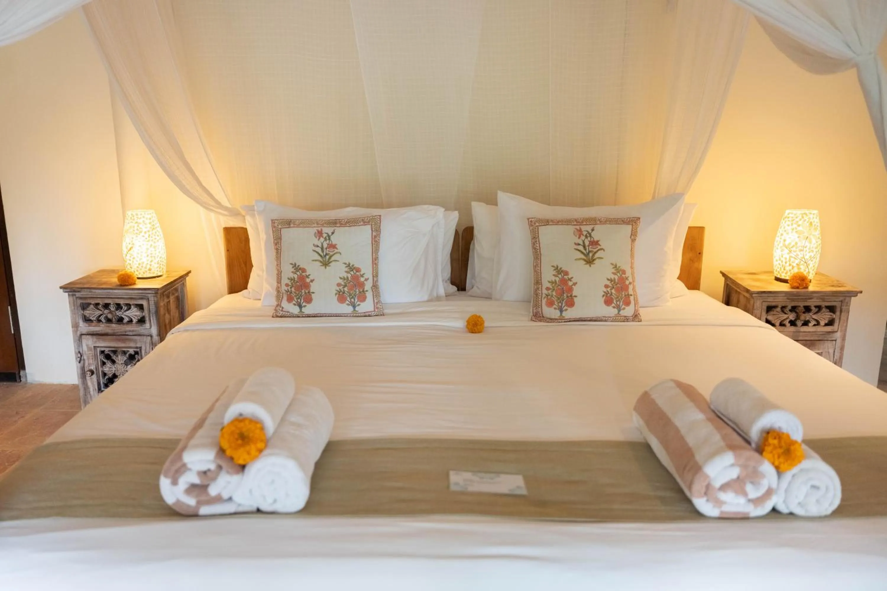 Bed in The Shala Bali