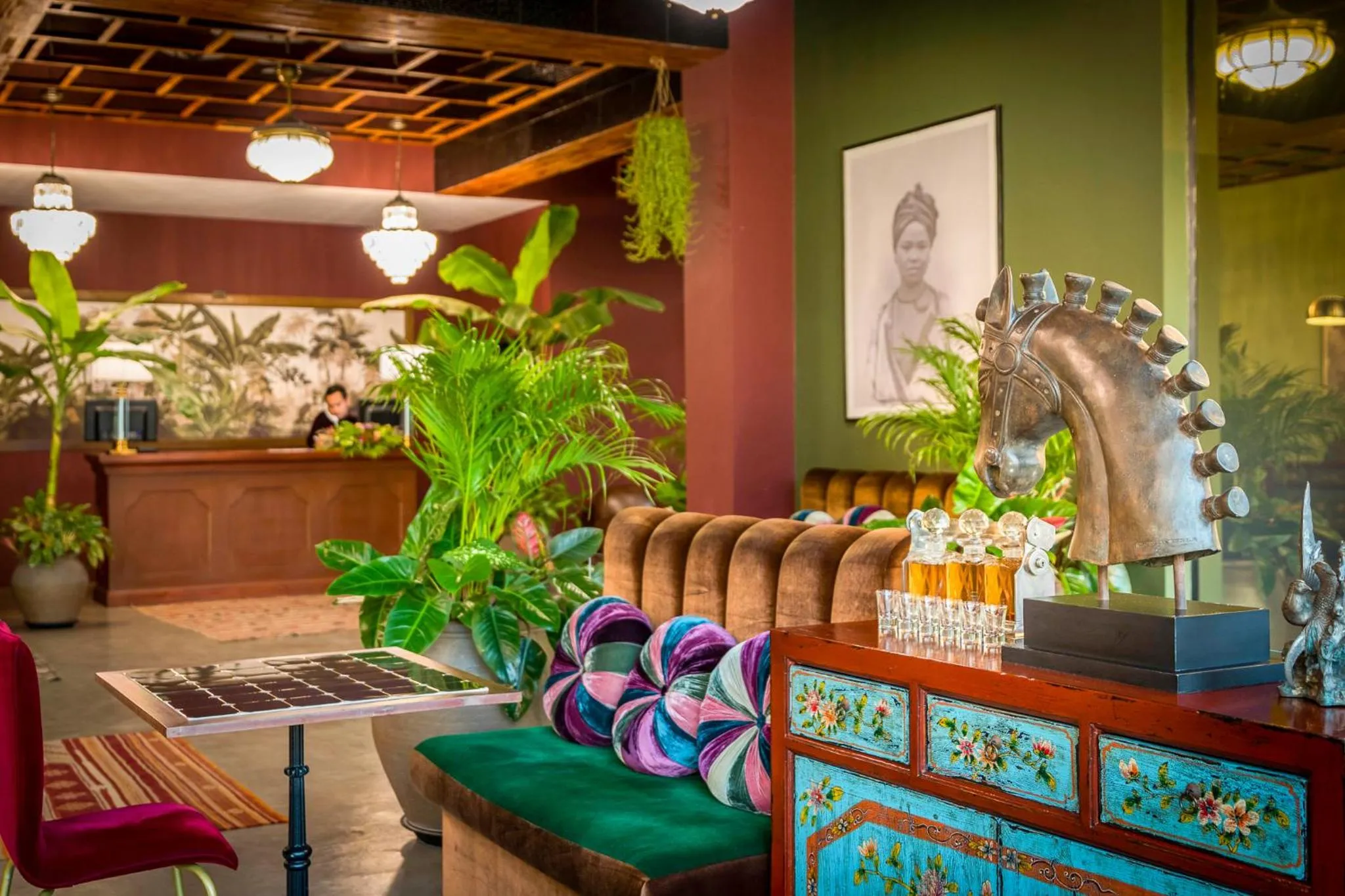 Lobby or reception in Lao Poet Hotel