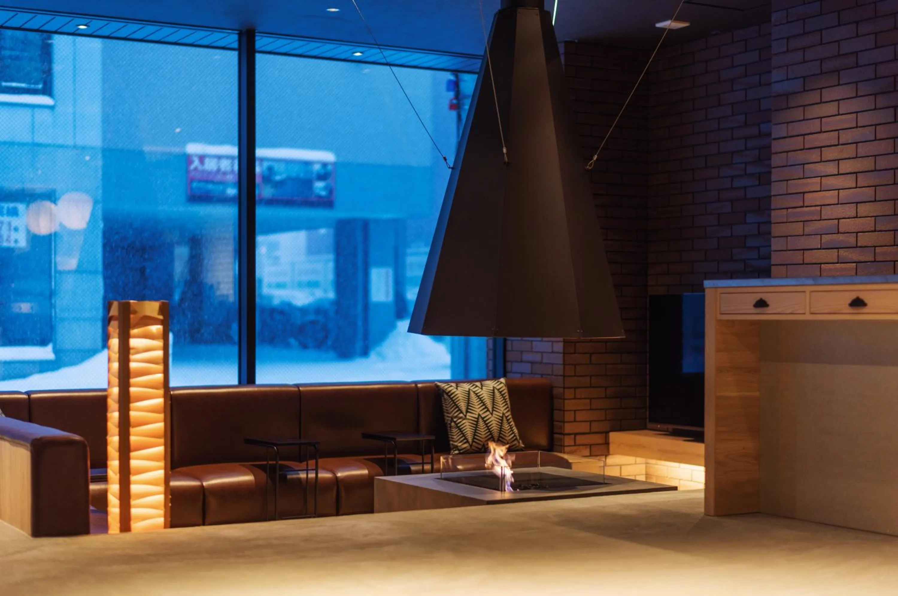 Communal lounge/ TV room in 9 C Hotel Asahikawa