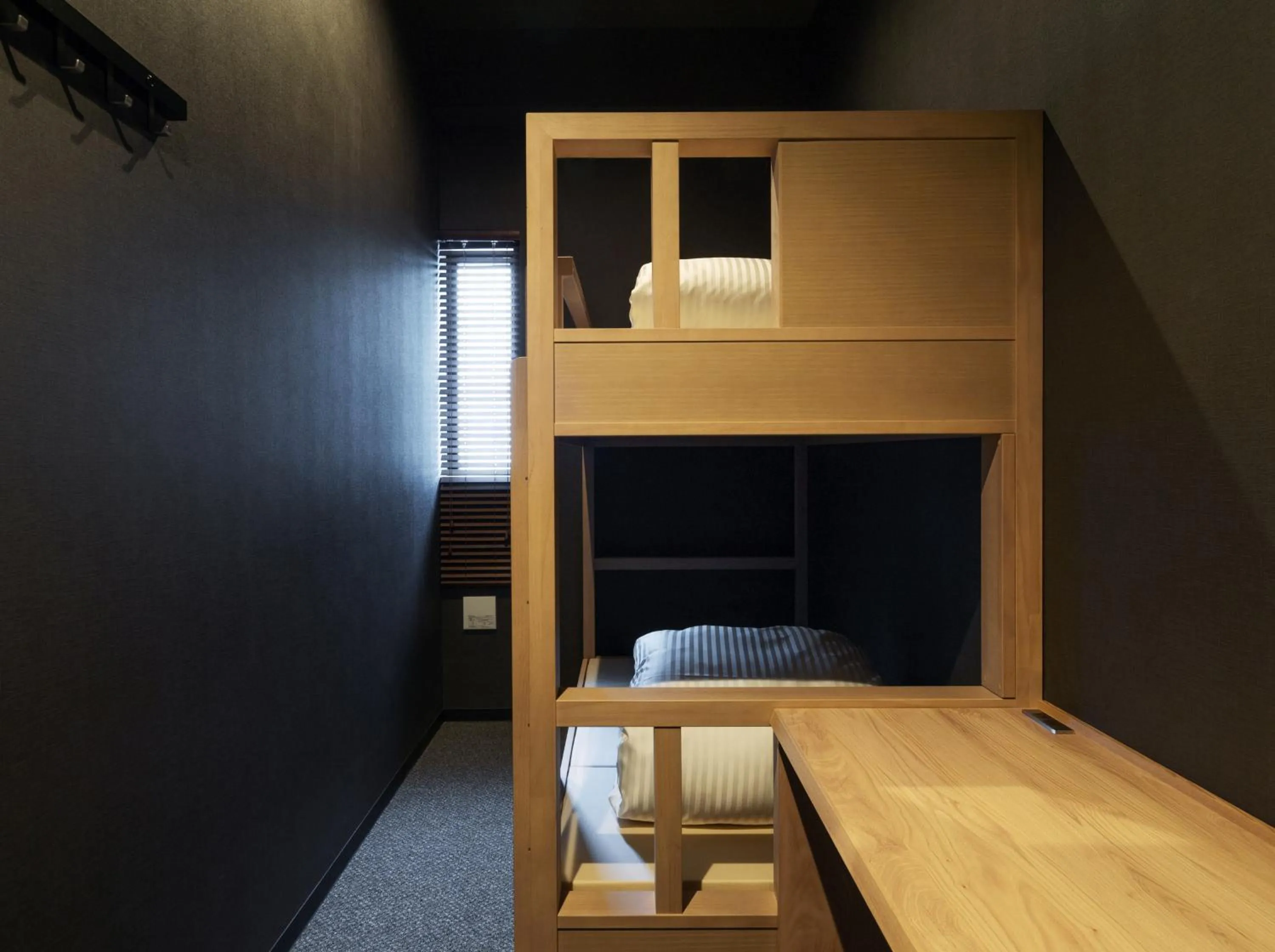 Bed in 9 C Hotel Asahikawa