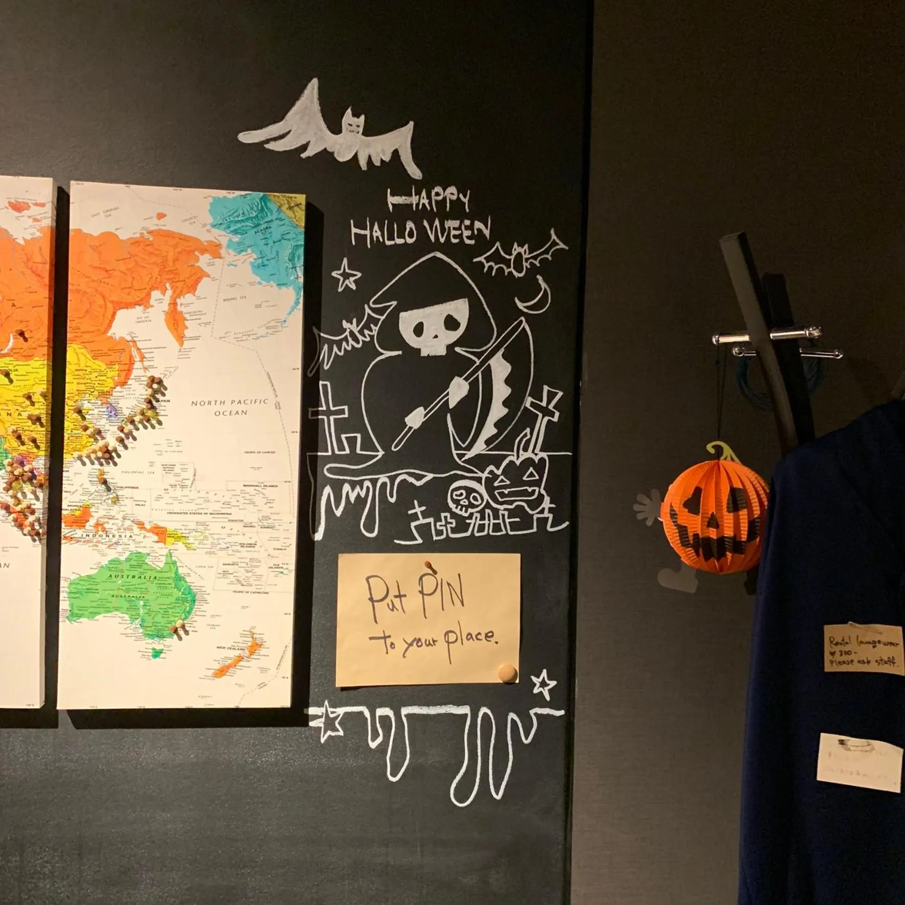 Decorative detail in 9 C Hotel Asahikawa