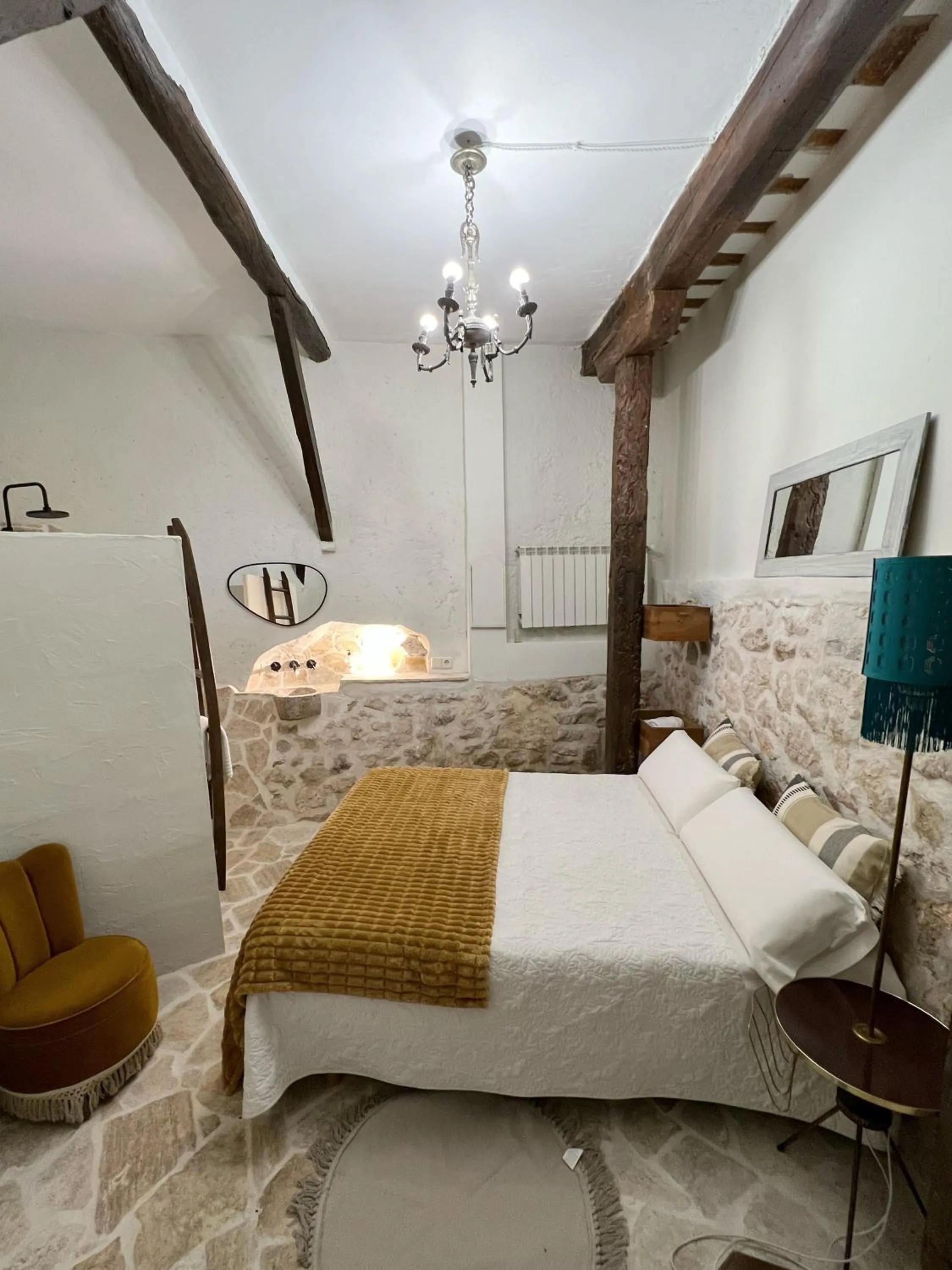 Bed in Casa Rural La Chocolateria