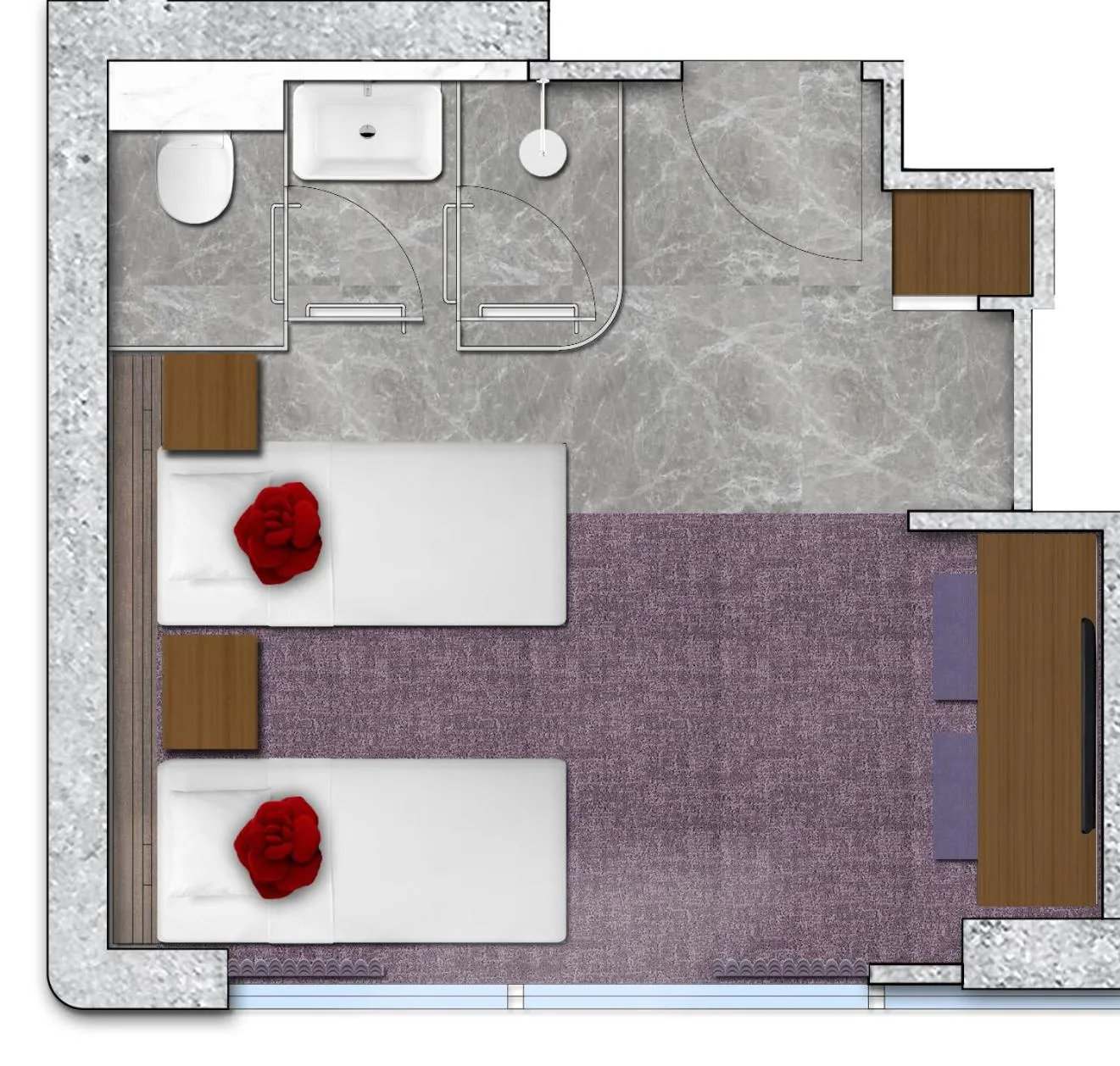 Floor plan in Butterfly on LKF, Central