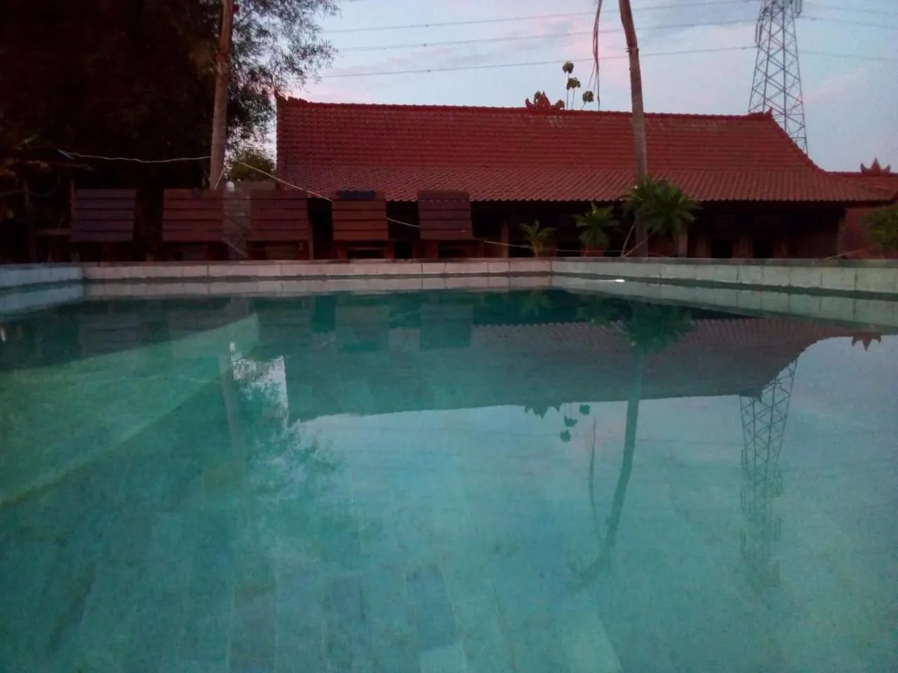 Swimming pool in Eliska Sari Bungalows Sumberkima