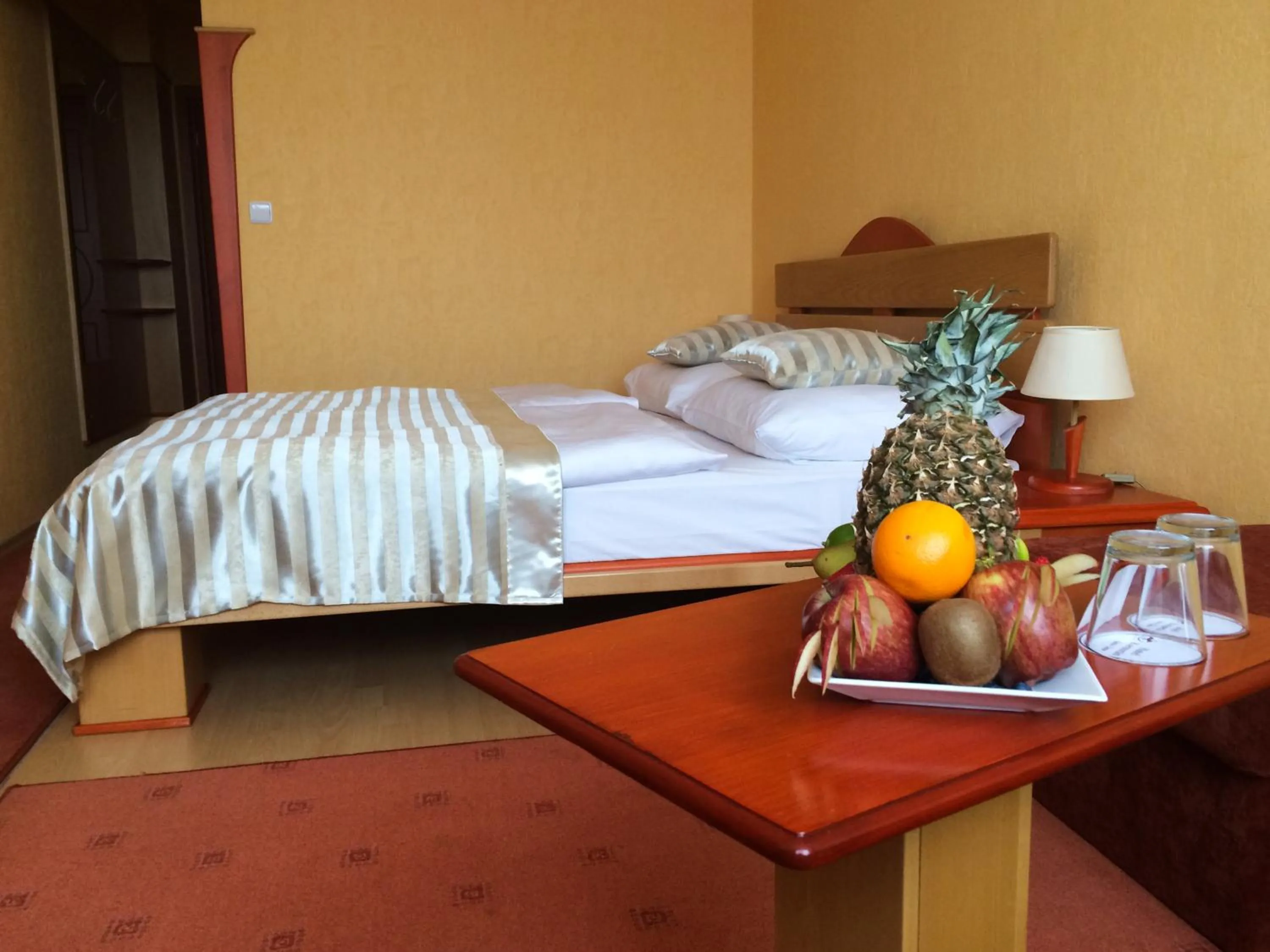 Decorative detail, Bed in Hotel Kormorán