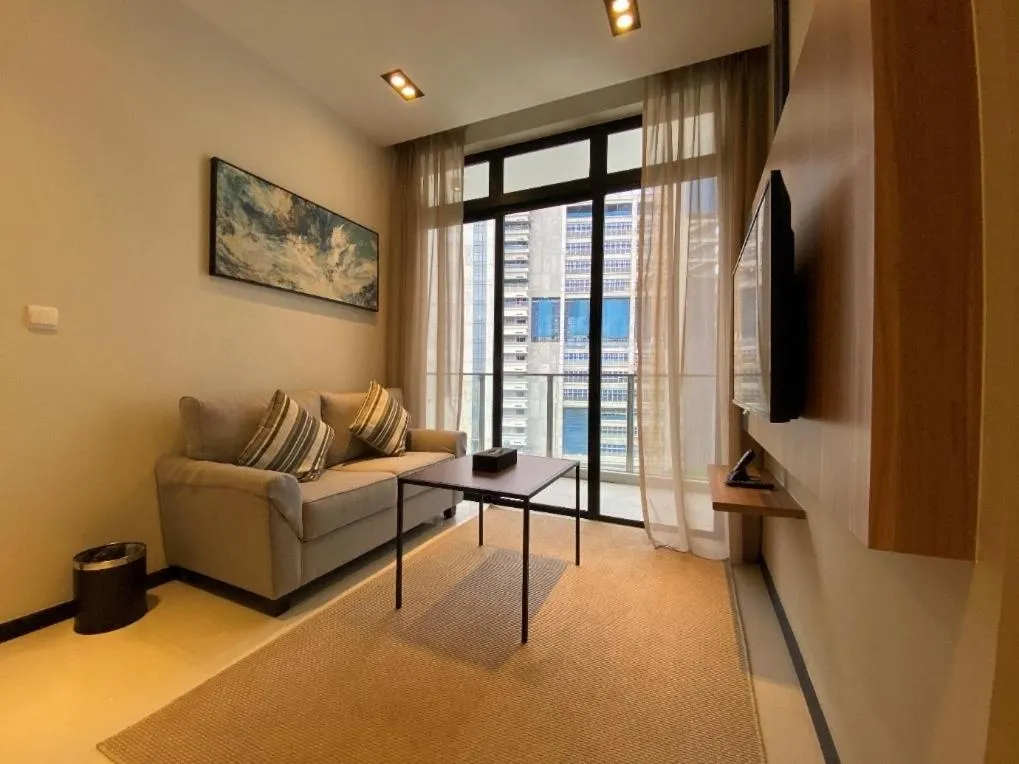 Living room in Momentus Serviced Residences Novena
