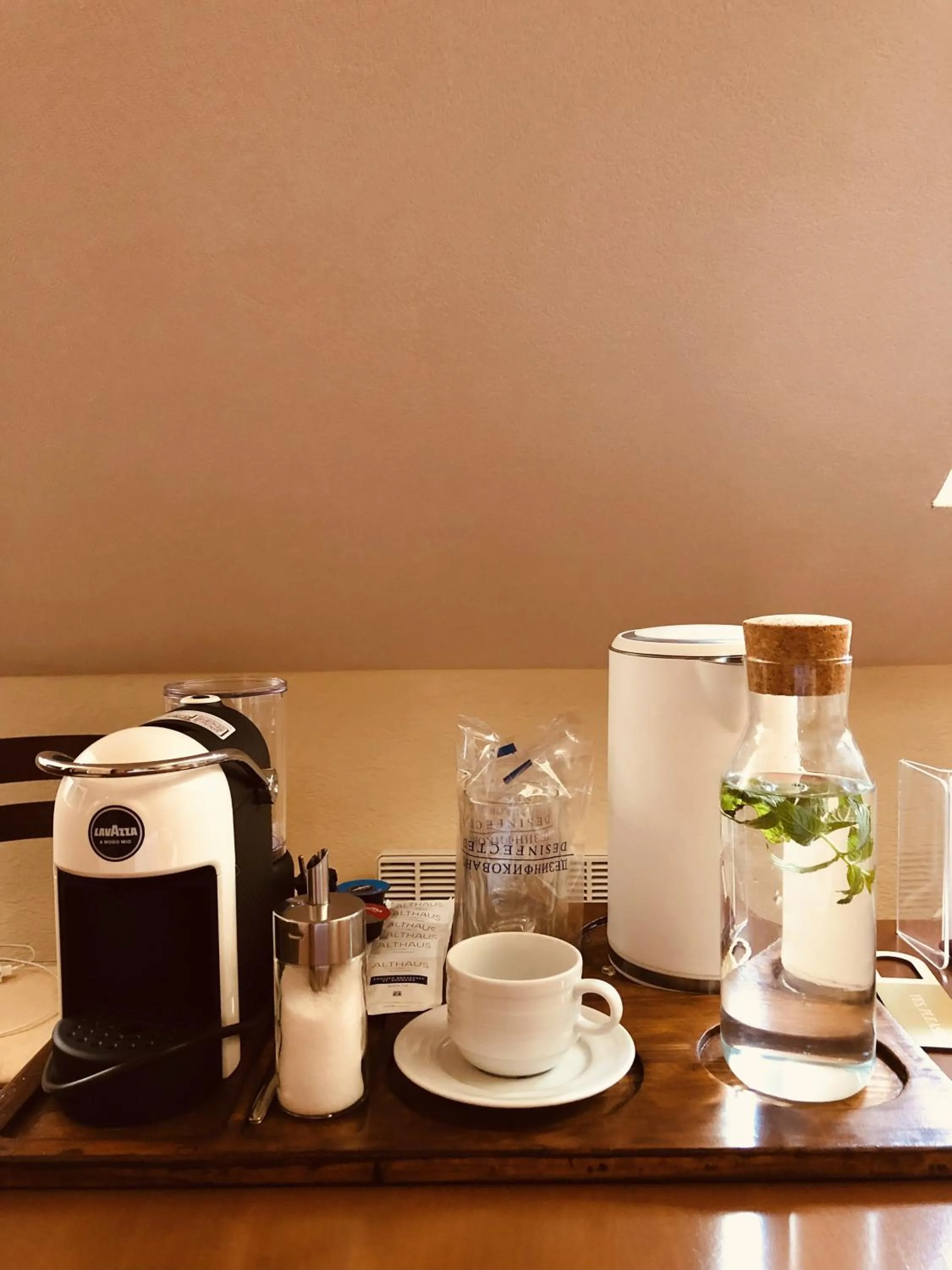 Coffee/tea facilities in Hotel Galathea
