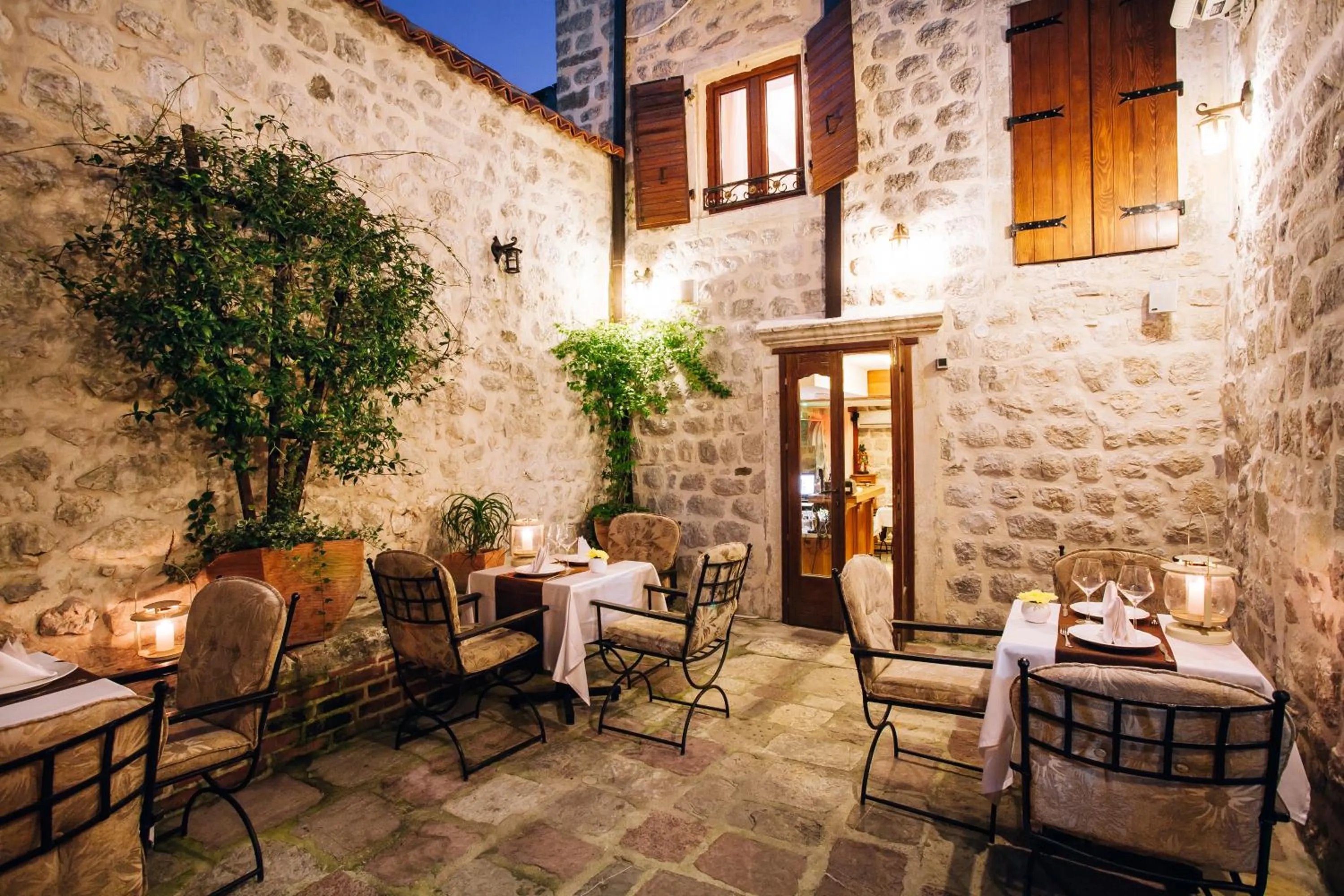 Patio in Hotel Galathea