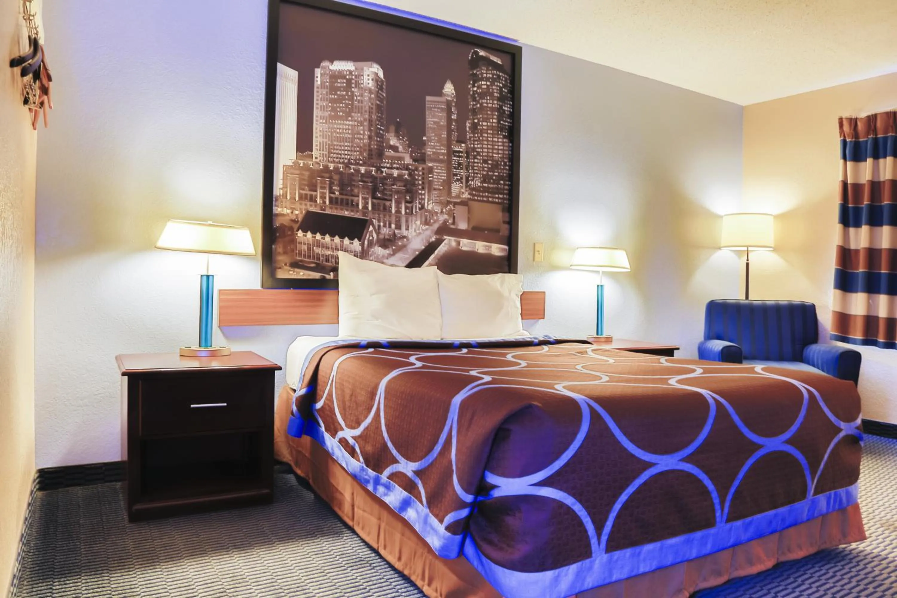 Bedroom, Bed in Super 8 by Wyndham Charlotte University