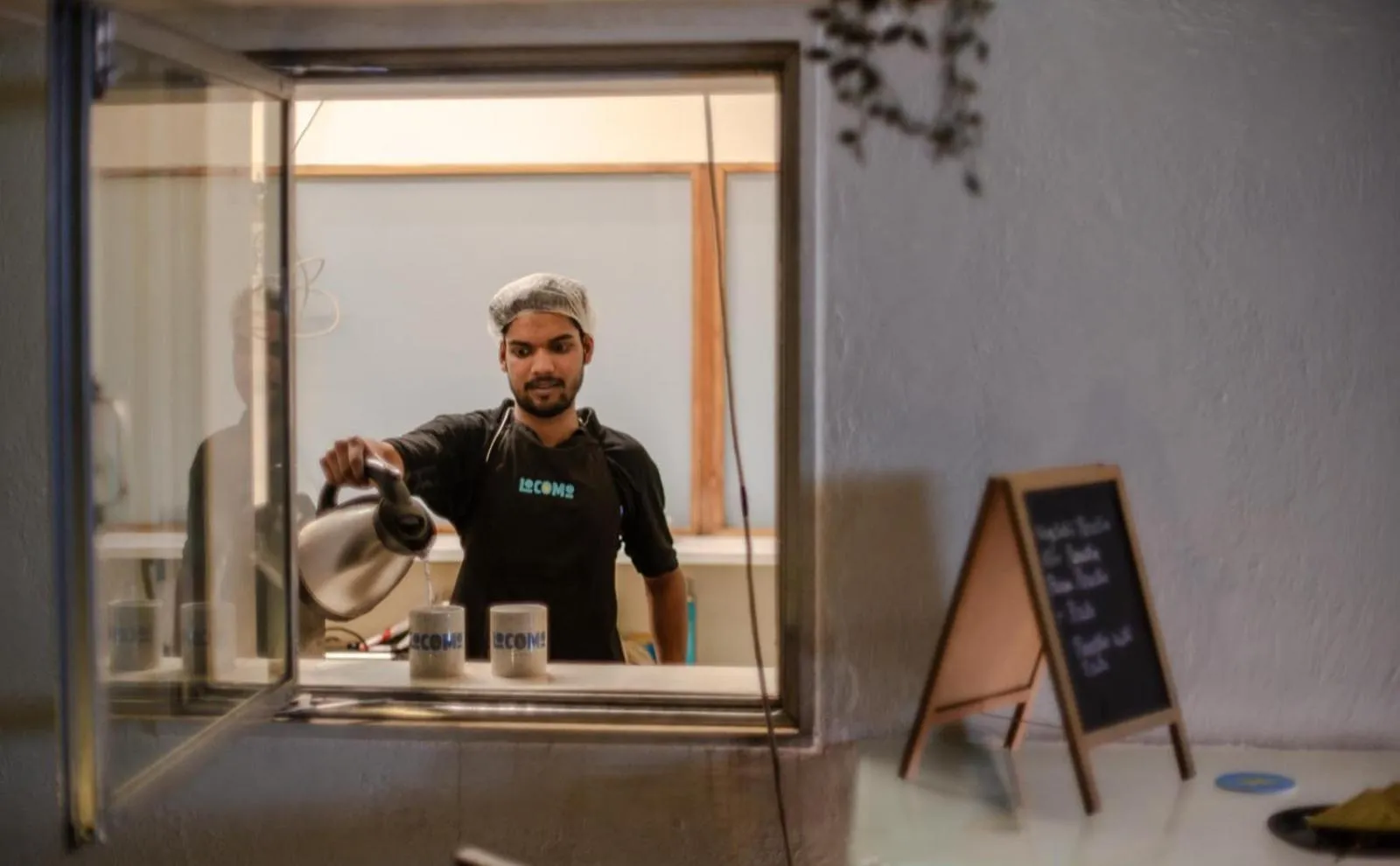 kitchen in Locomo Hostel OG - Stay Work Eat