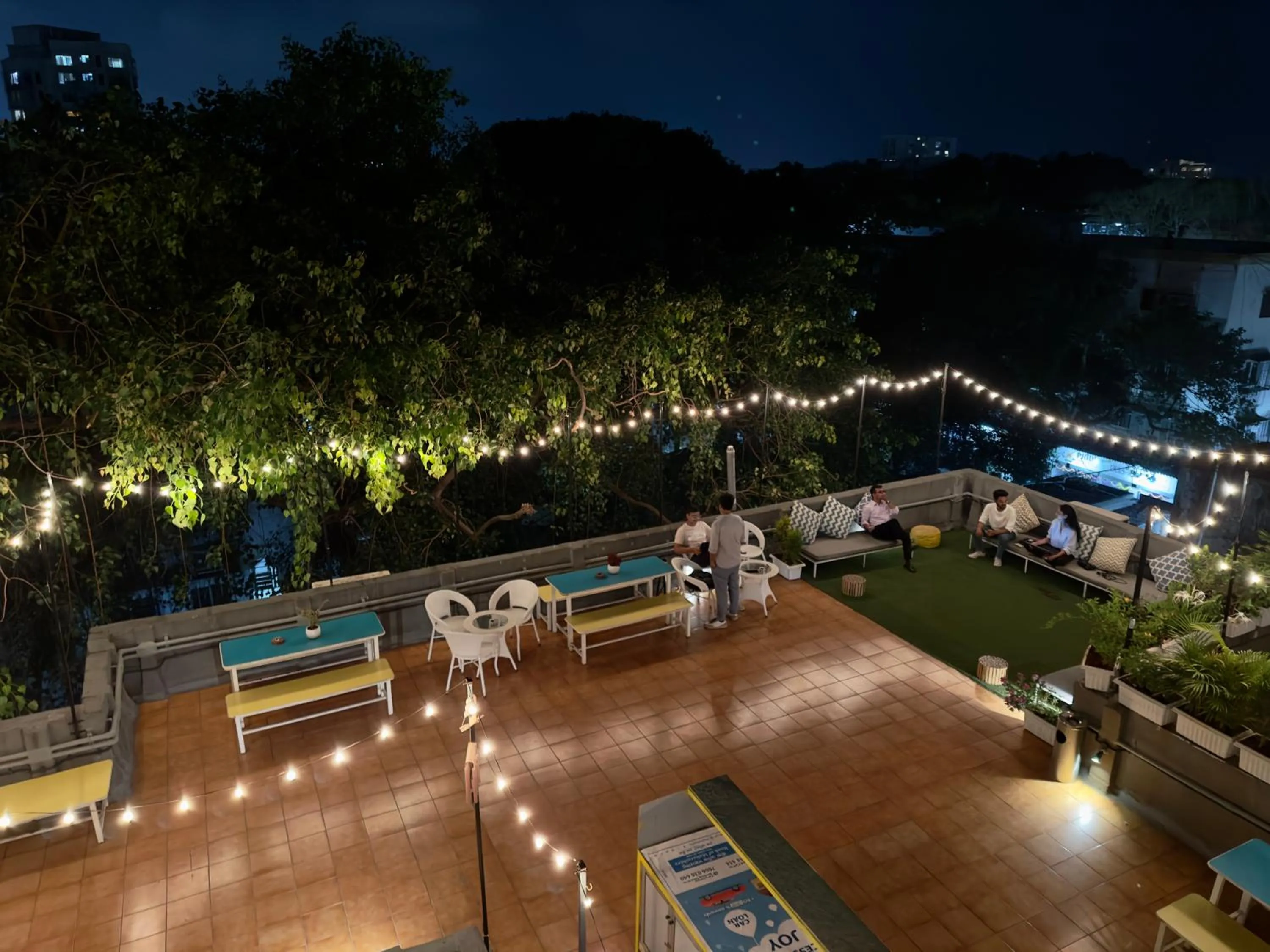 Balcony/Terrace in Locomo Hostel OG - Stay Work Eat