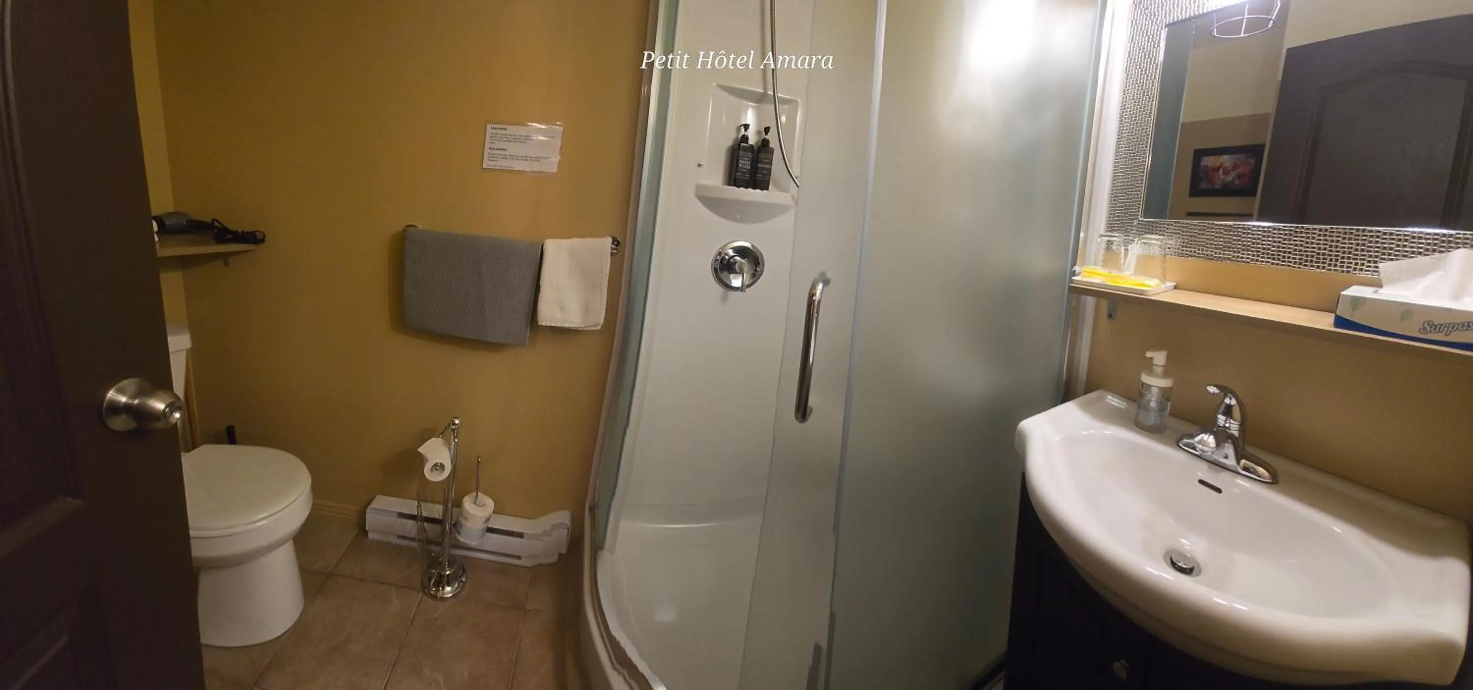 Shower in Petit Hôtel Amara