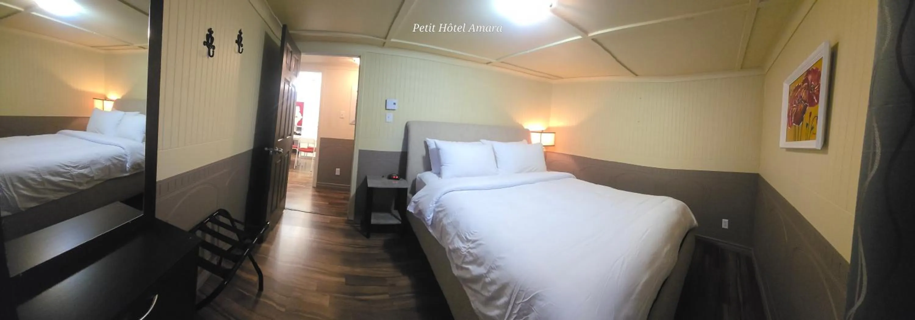 Bed in Petit Hôtel Amara