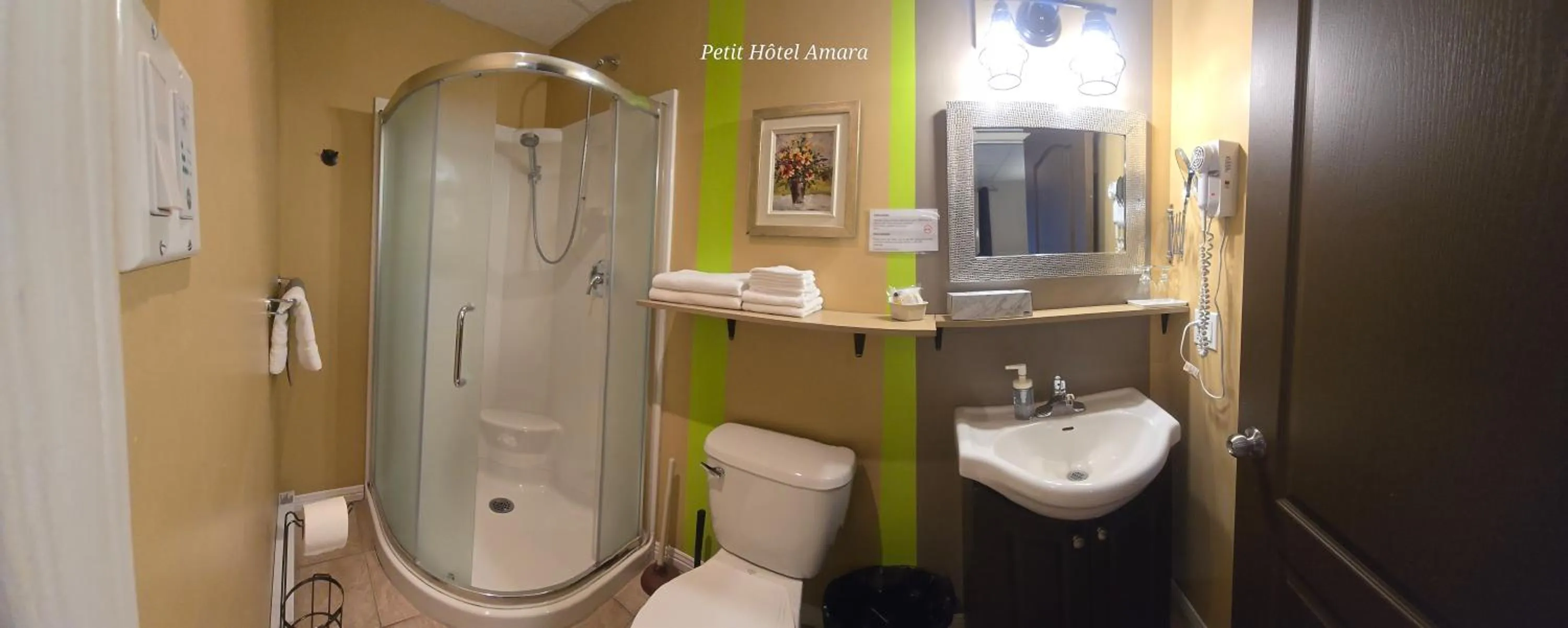 Shower in Petit Hôtel Amara