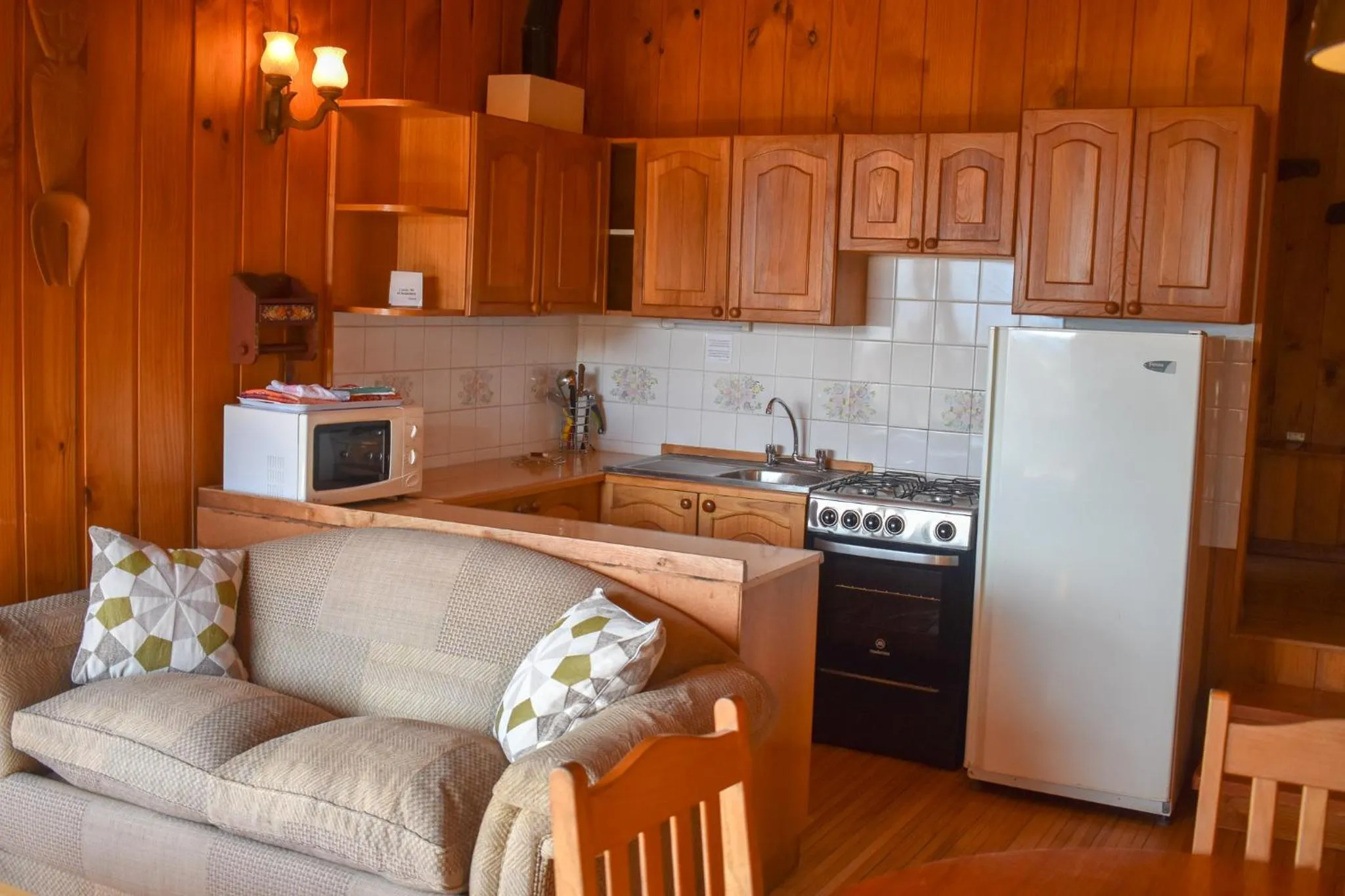 Kitchen or kitchenette in Cabañas Monte Verde