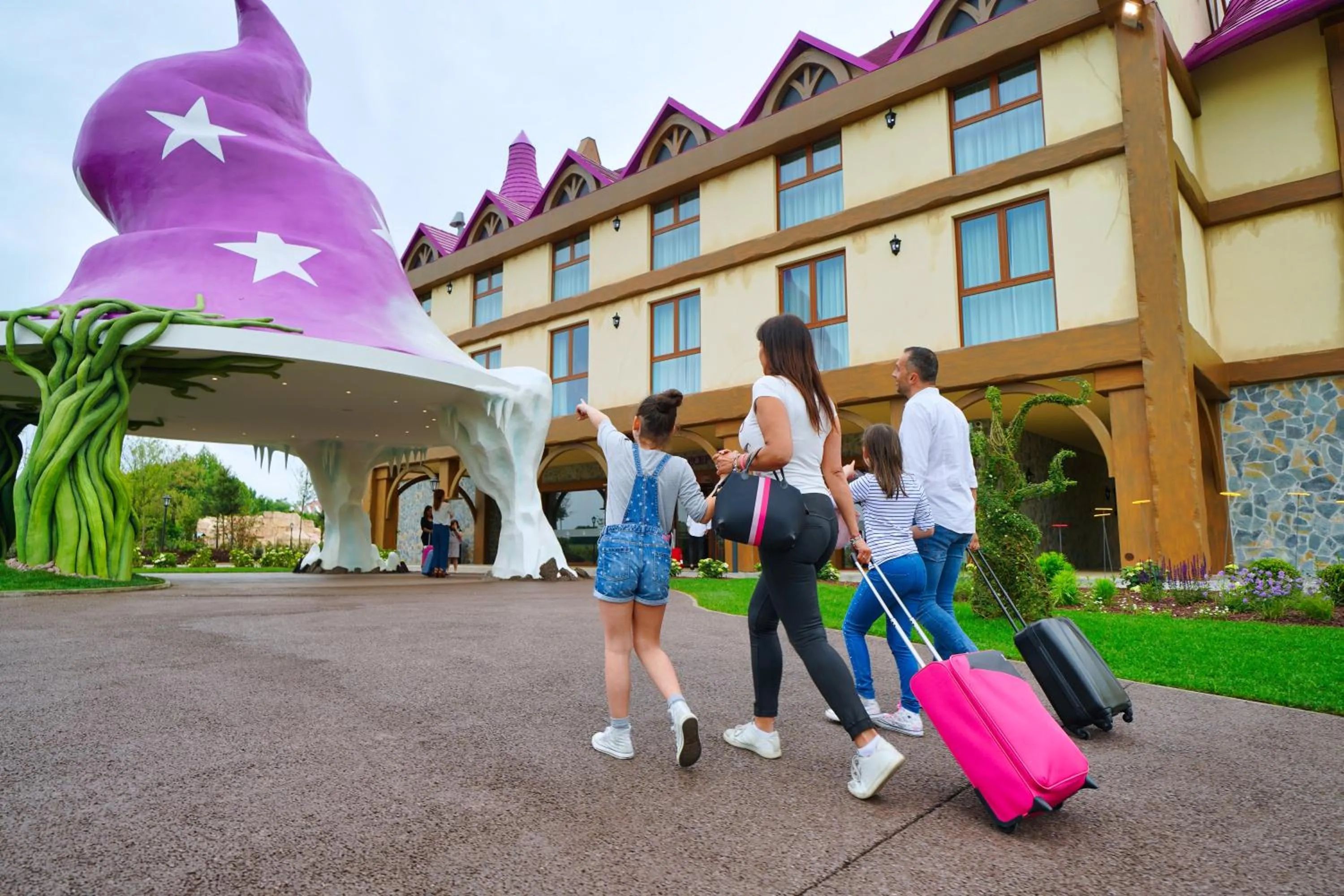 People in Gardaland Magic Hotel