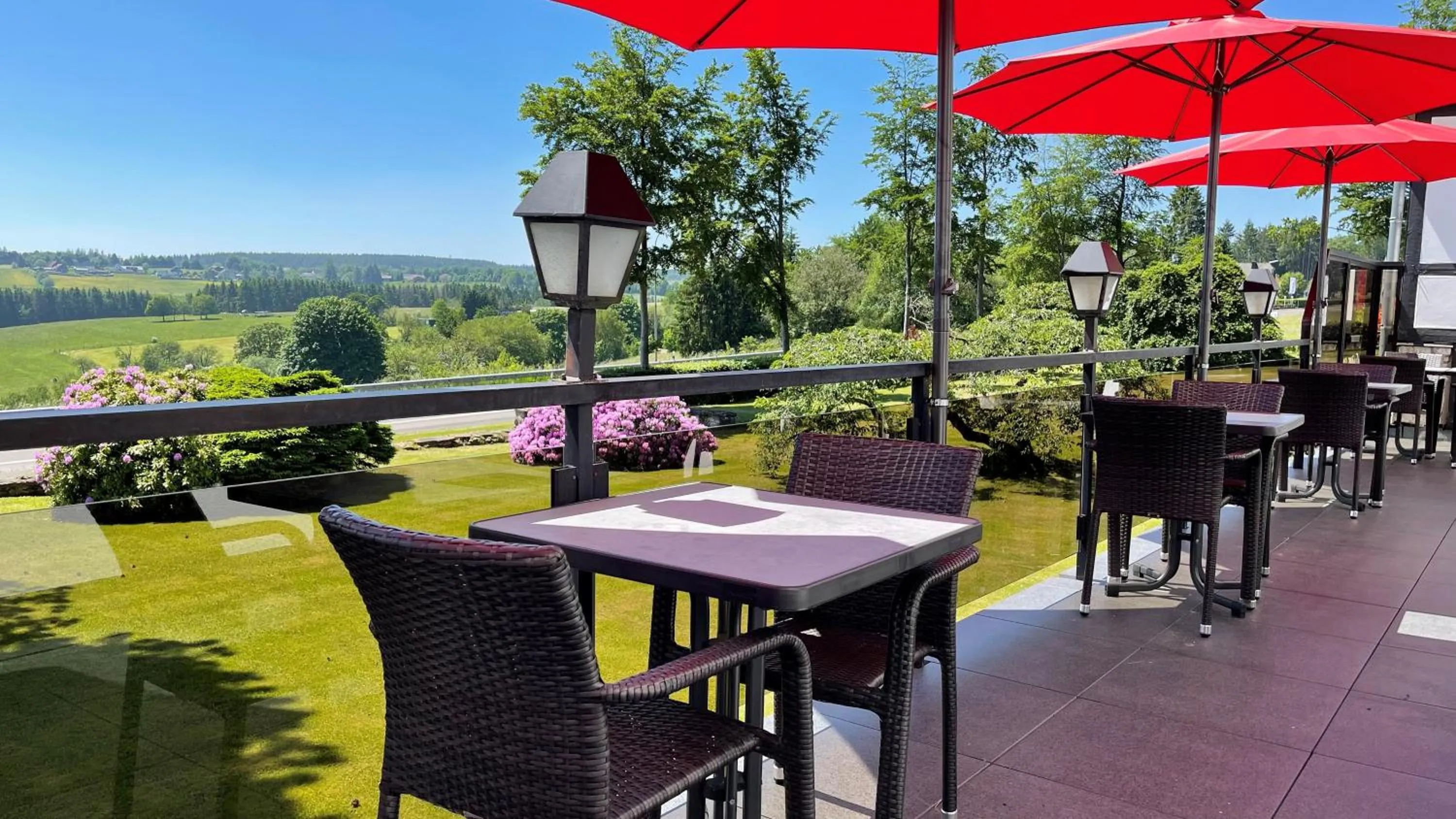 Balcony/Terrace in Boutique Hotel Restaurant Hollerather Hof