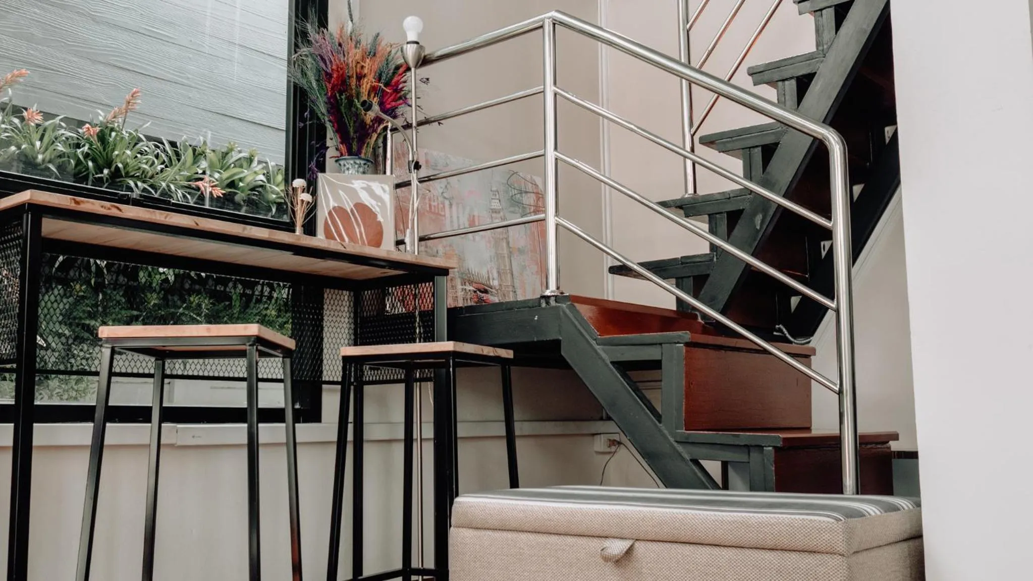 Communal lounge/ TV room in Step One at Bangkok