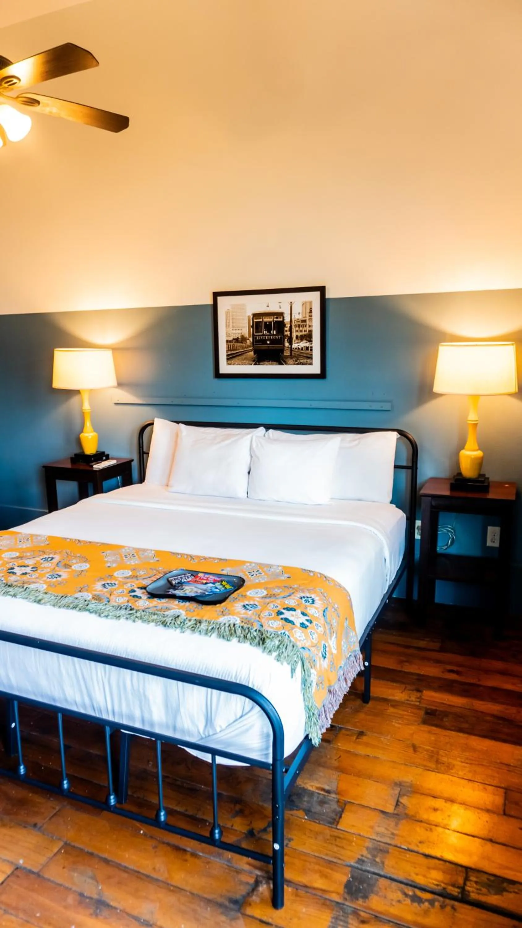 Bed in Historic Mardi Gras Inn