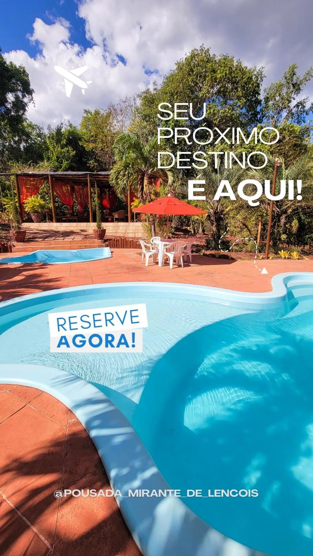 Pool view in Mirante de Lençóis