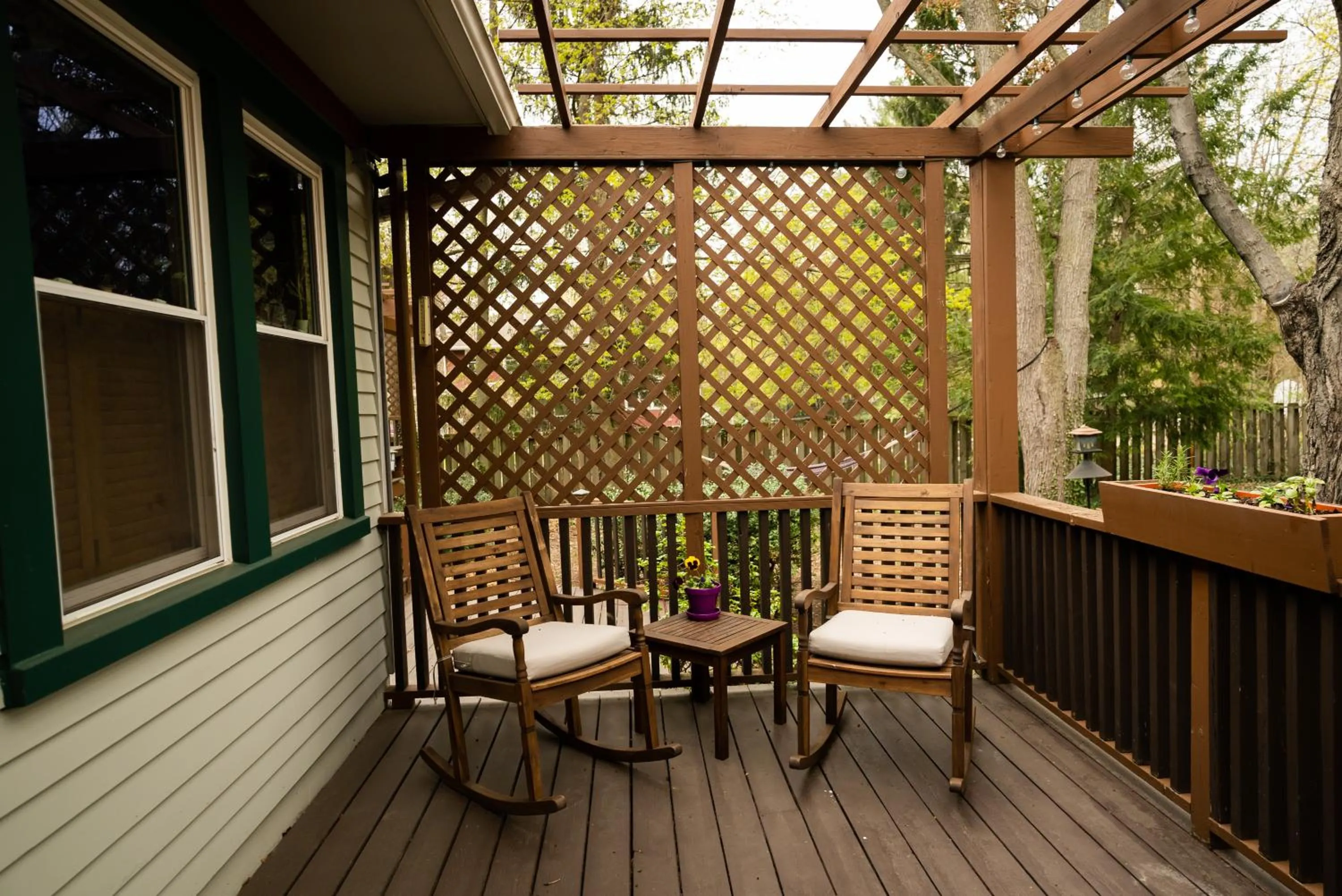 Patio in Garden Grove Inn Bed and Breakfast