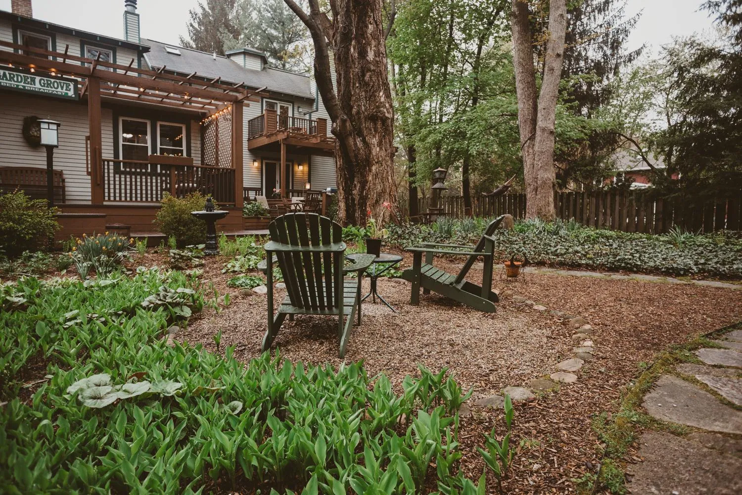 Garden in Garden Grove Inn Bed and Breakfast