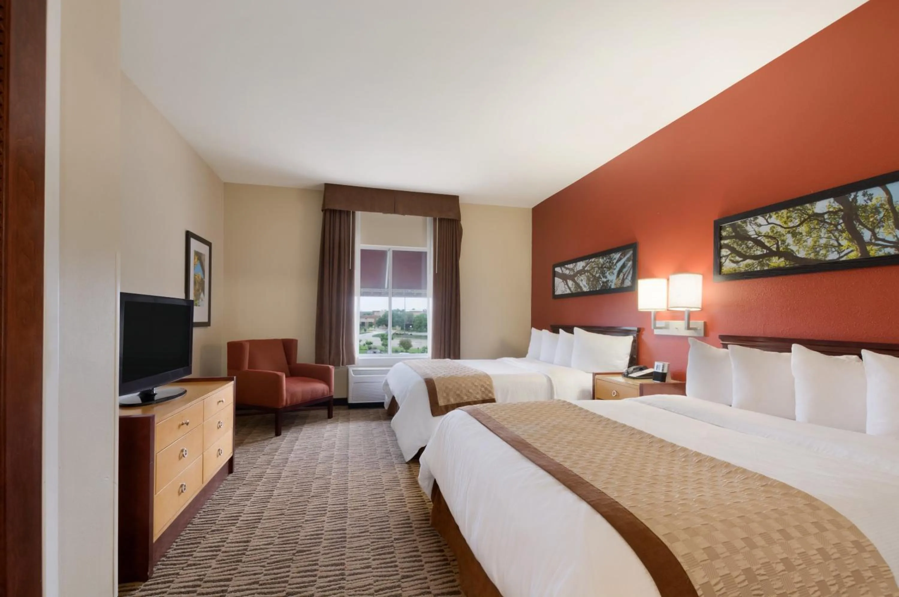 One-Bedroom Suite with Two Queen Beds - Mobility Access/Non-Smoking in Hawthorn Extended Stay by Wyndham College Station