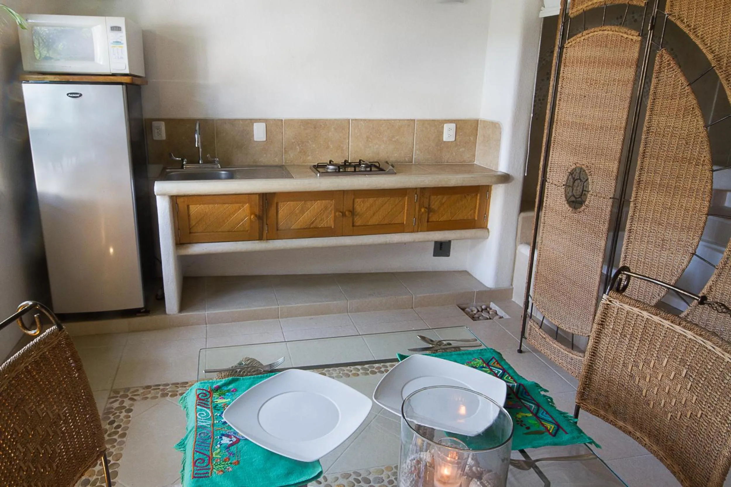 Kitchen or kitchenette in Villas Naomi