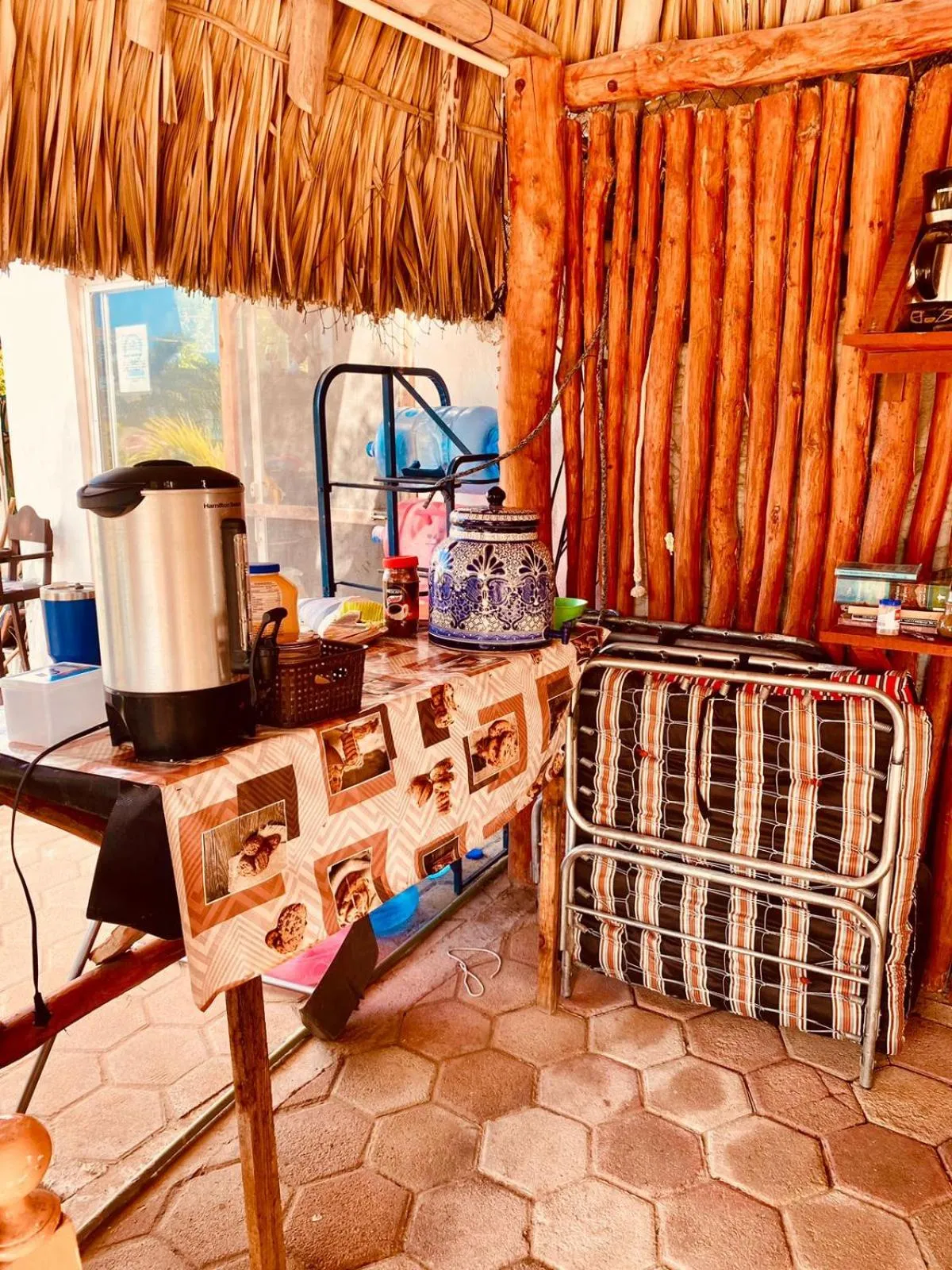 Kitchen or kitchenette in Cabanas Jaalkab