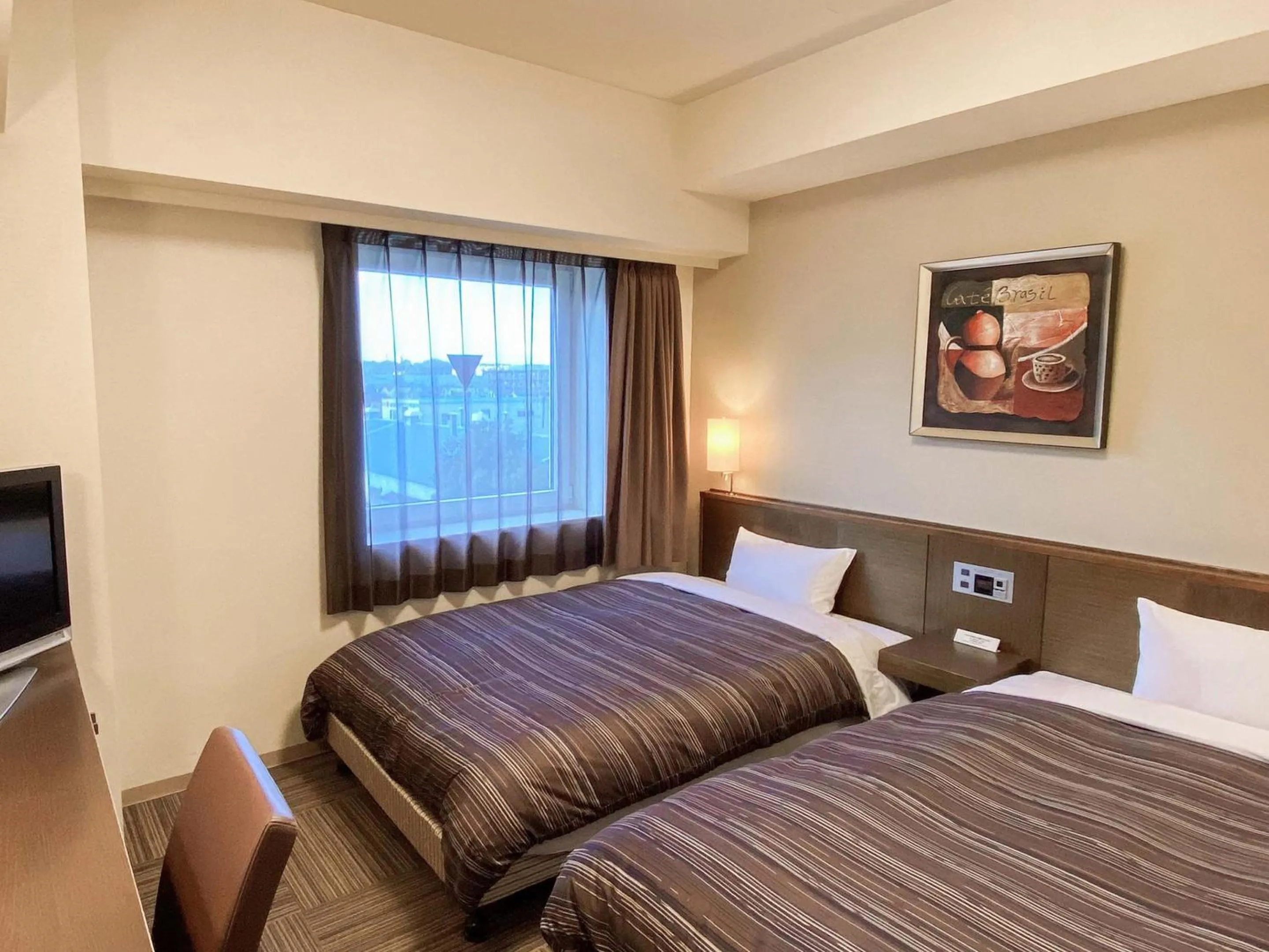 Photo of the whole room, Bed in Hotel Route-Inn Sagamihara -Kokudo 129 Gou-