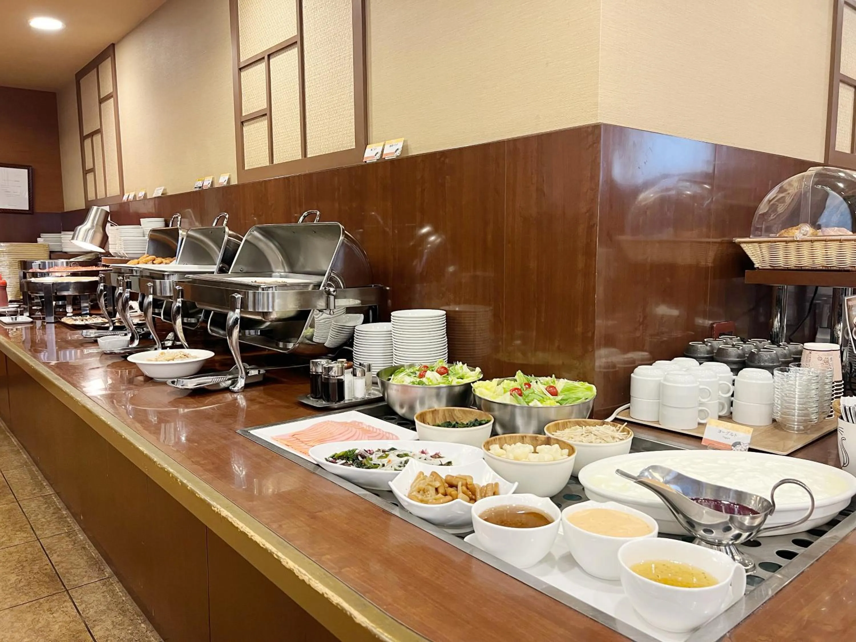 Buffet breakfast in Hotel Route-Inn Hirosaki Joto
