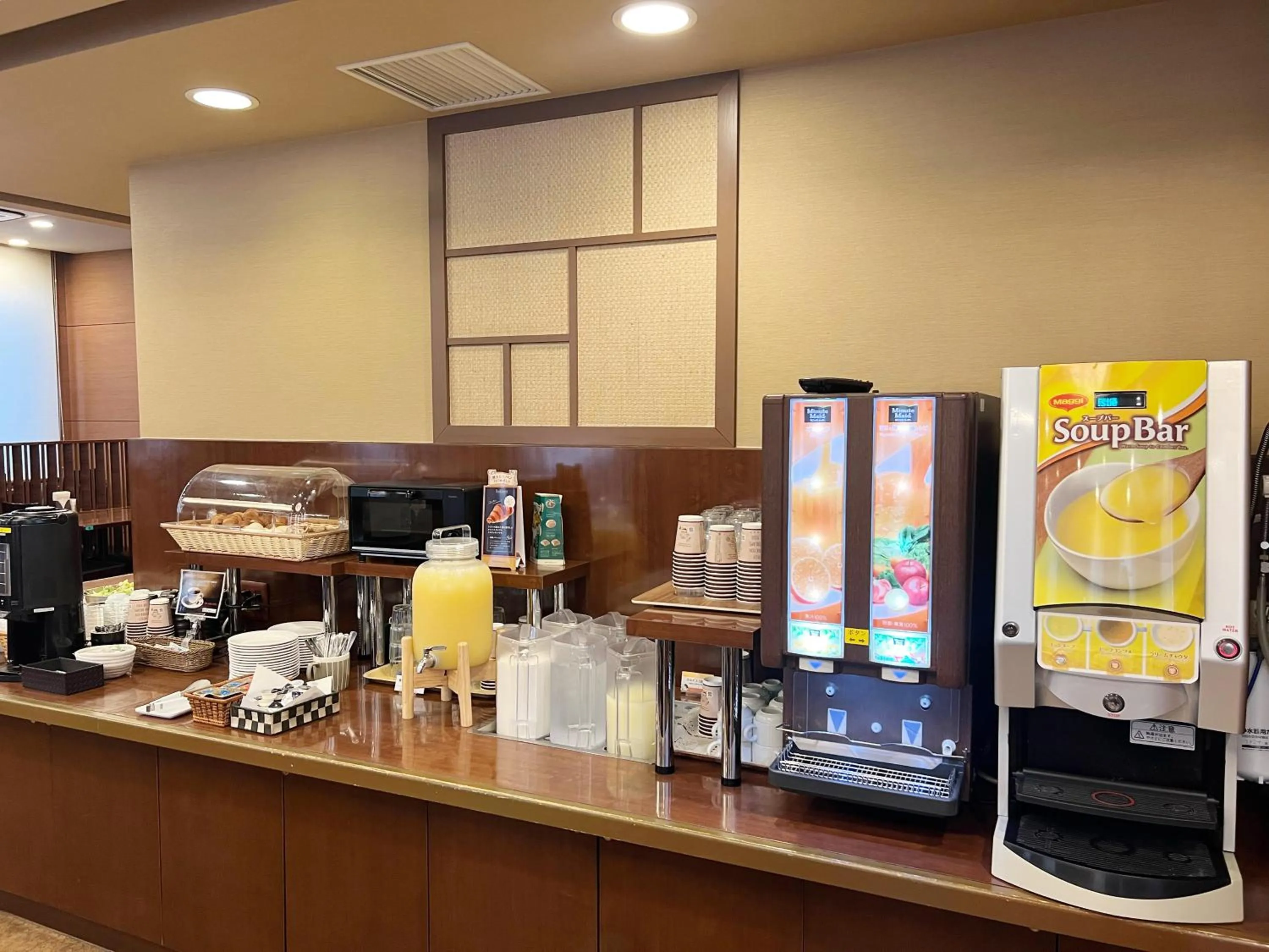 Buffet breakfast in Hotel Route-Inn Hirosaki Joto