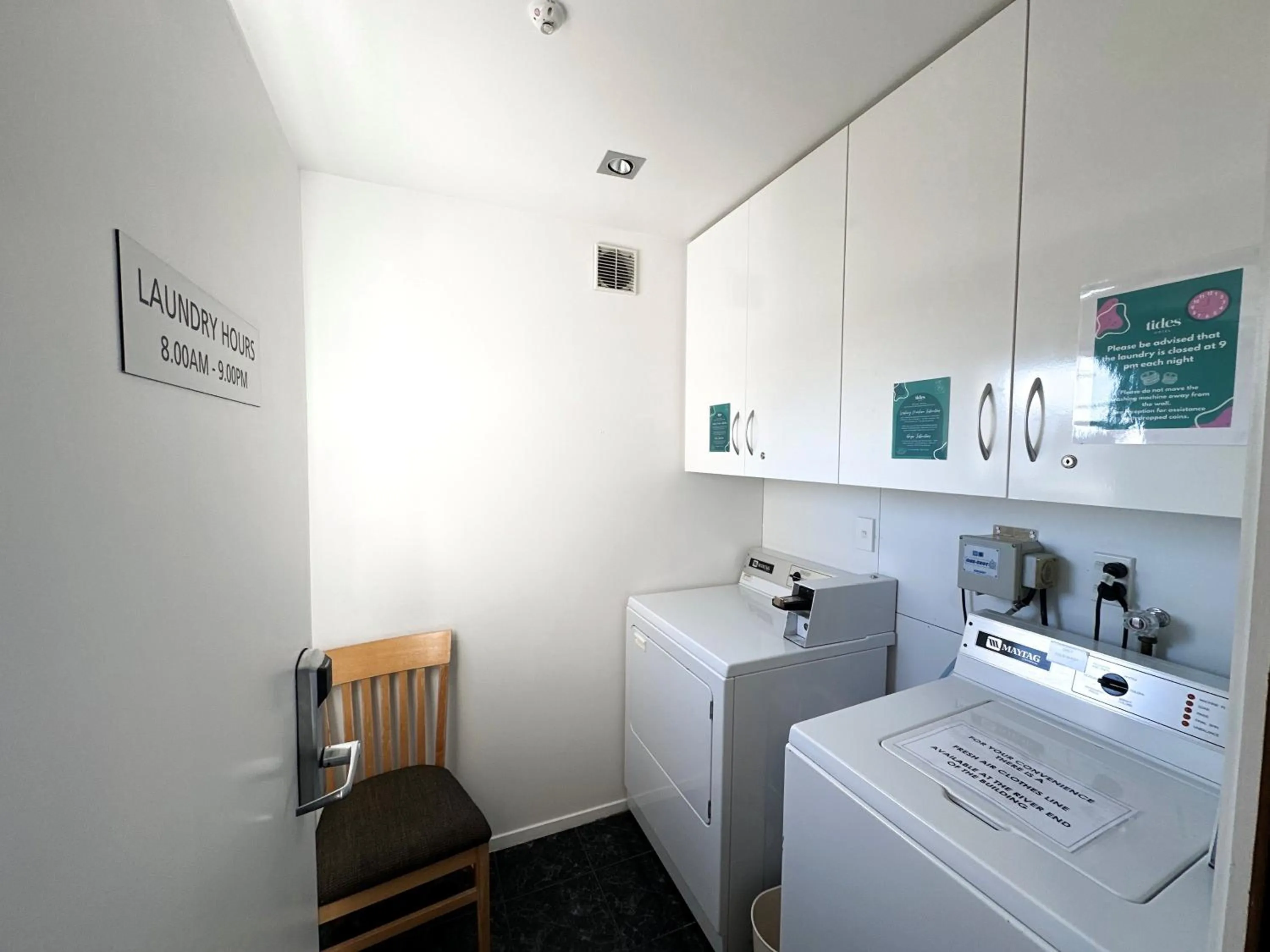 laundry in Tides Hotel