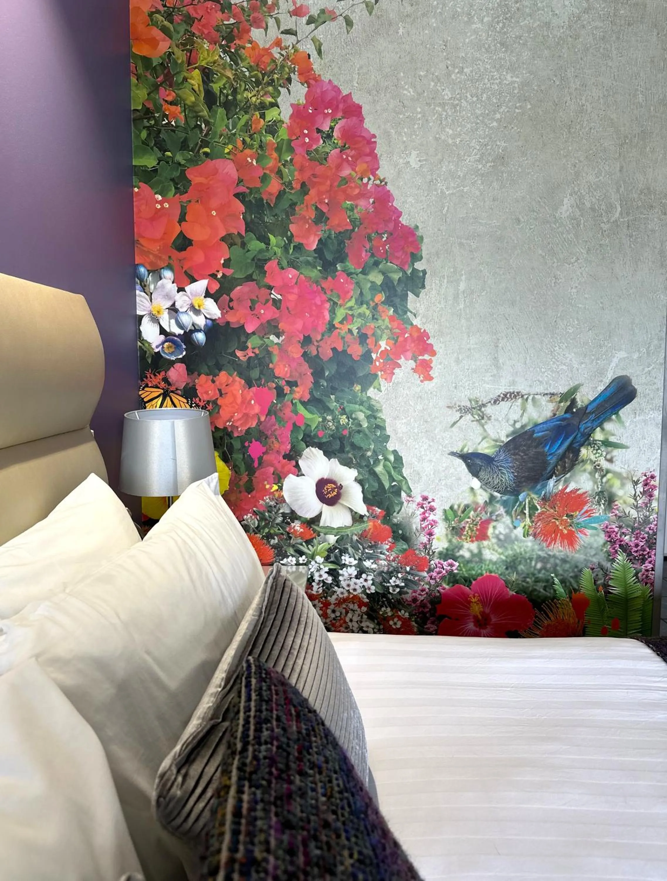 Decorative detail, Bed in Tides Hotel