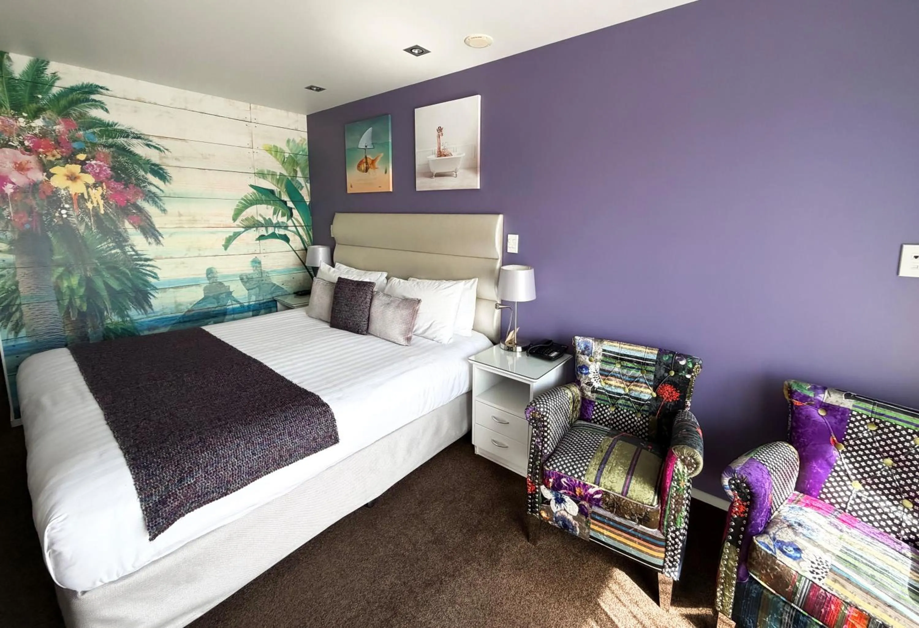 Decorative detail, Bed in Tides Hotel