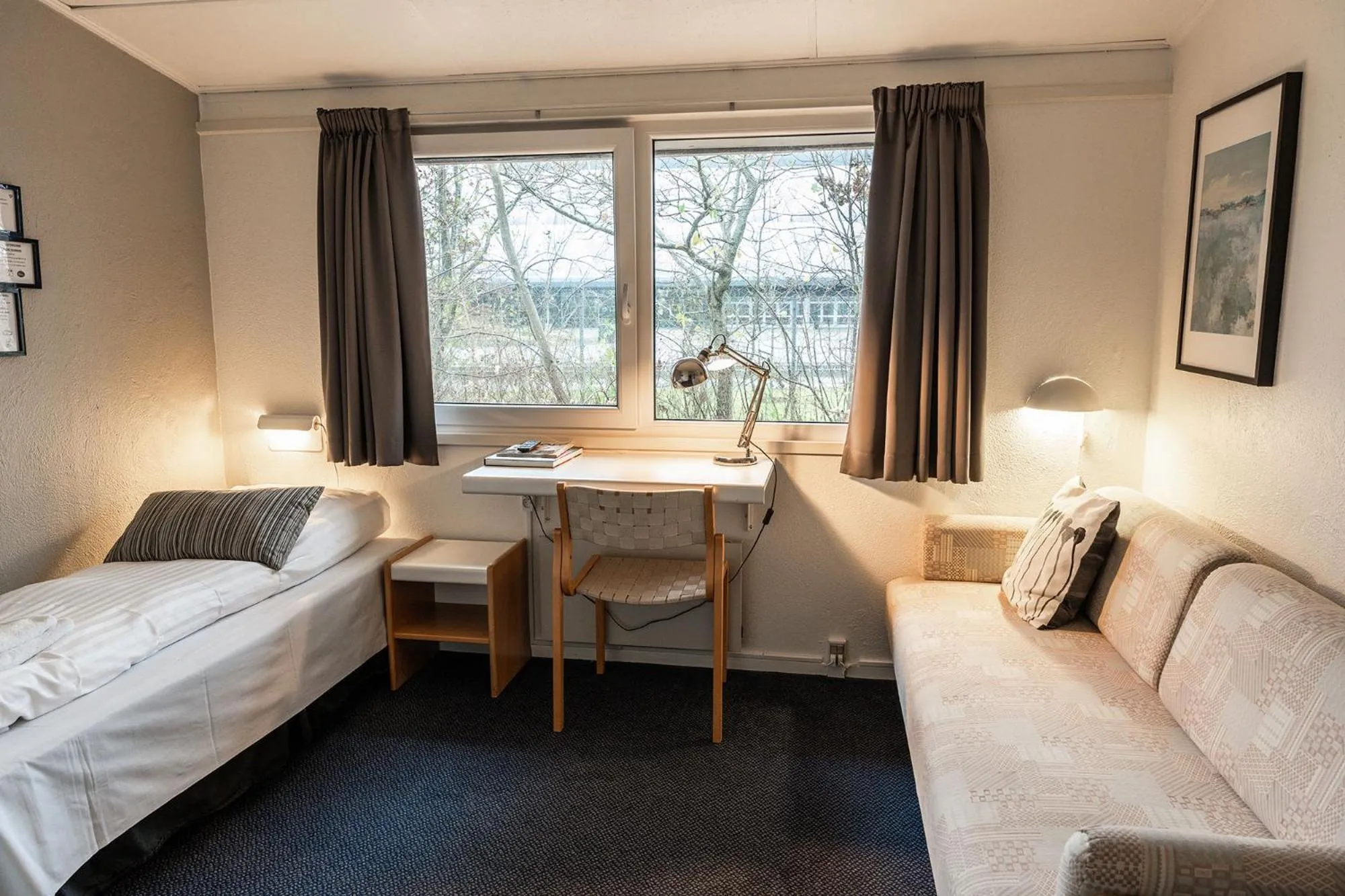 Bed in Hotel Herning