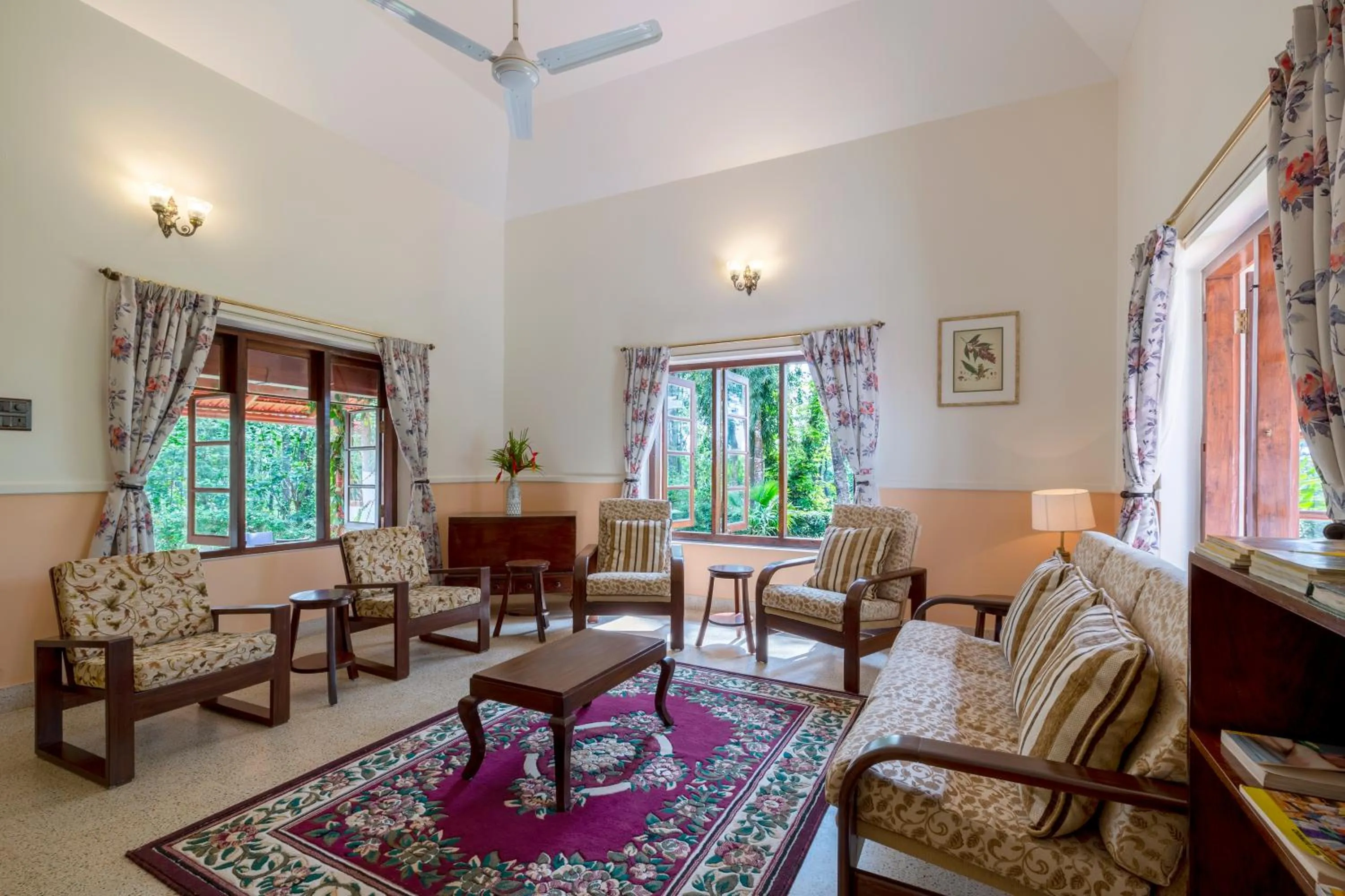 Living room in Ama Plantation Trails Coorg
