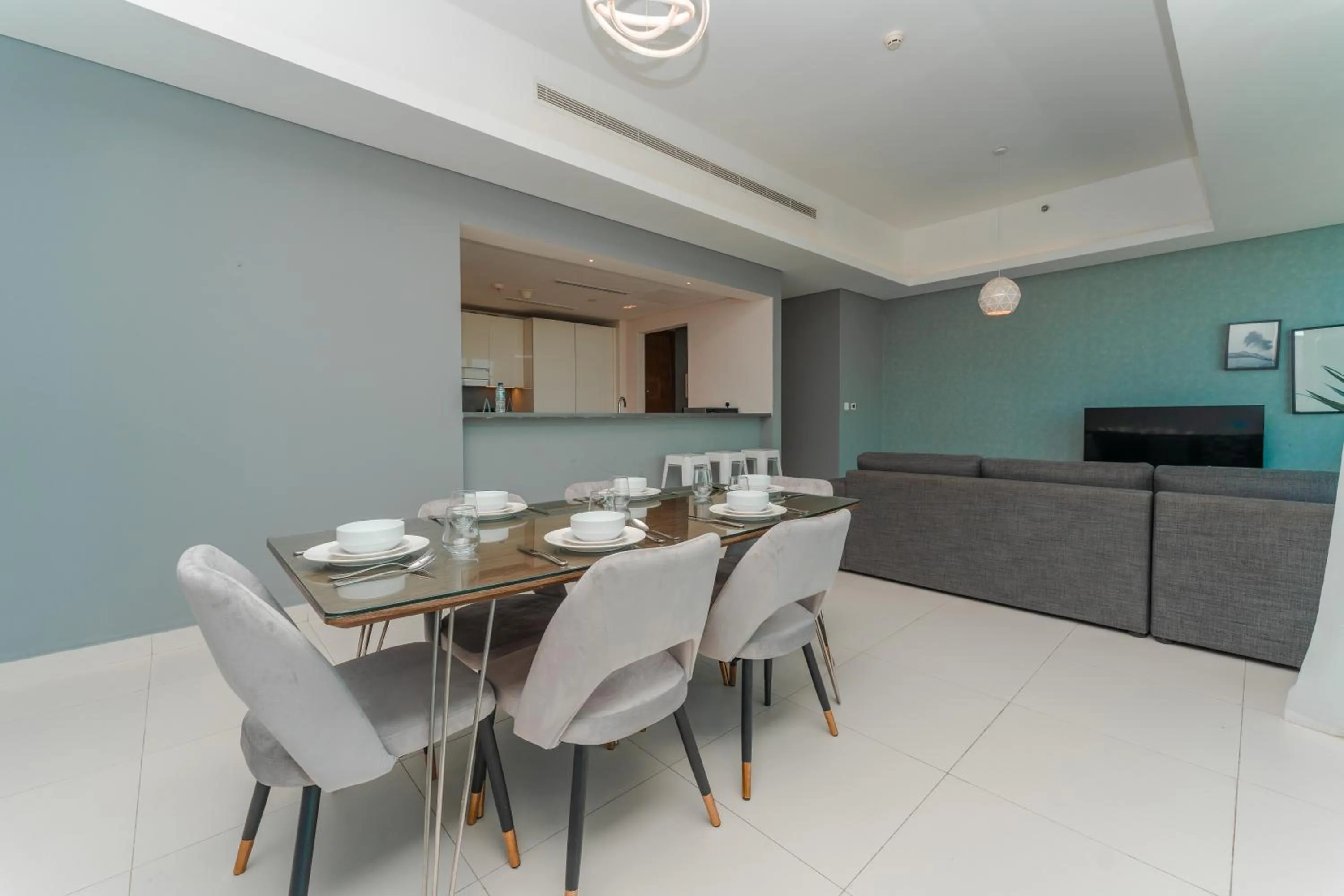 Living room, Dining Area in FAM Living - Mada Residences Downtown Dubai