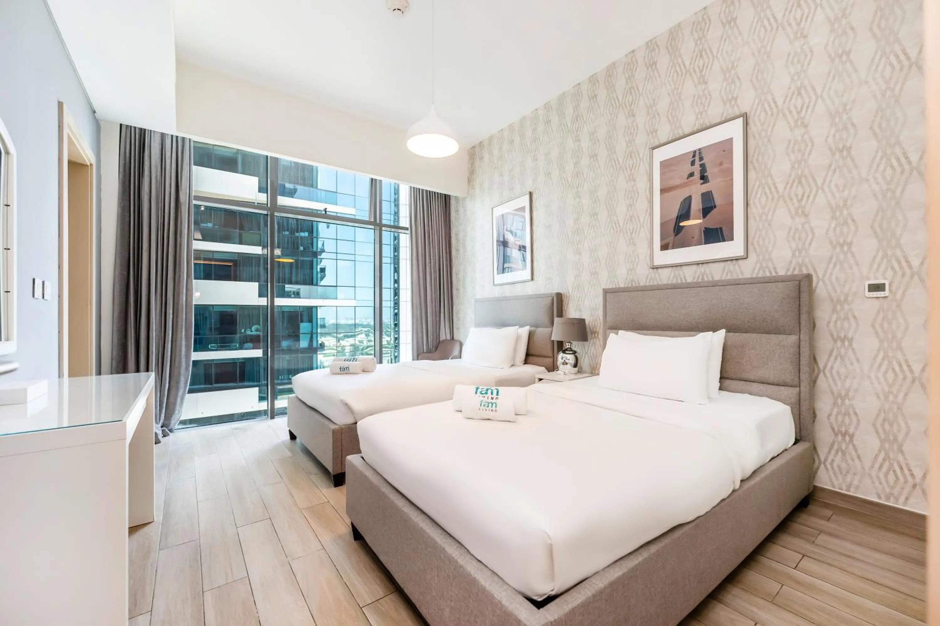 Bed in FAM Living - Mada Residences Downtown Dubai