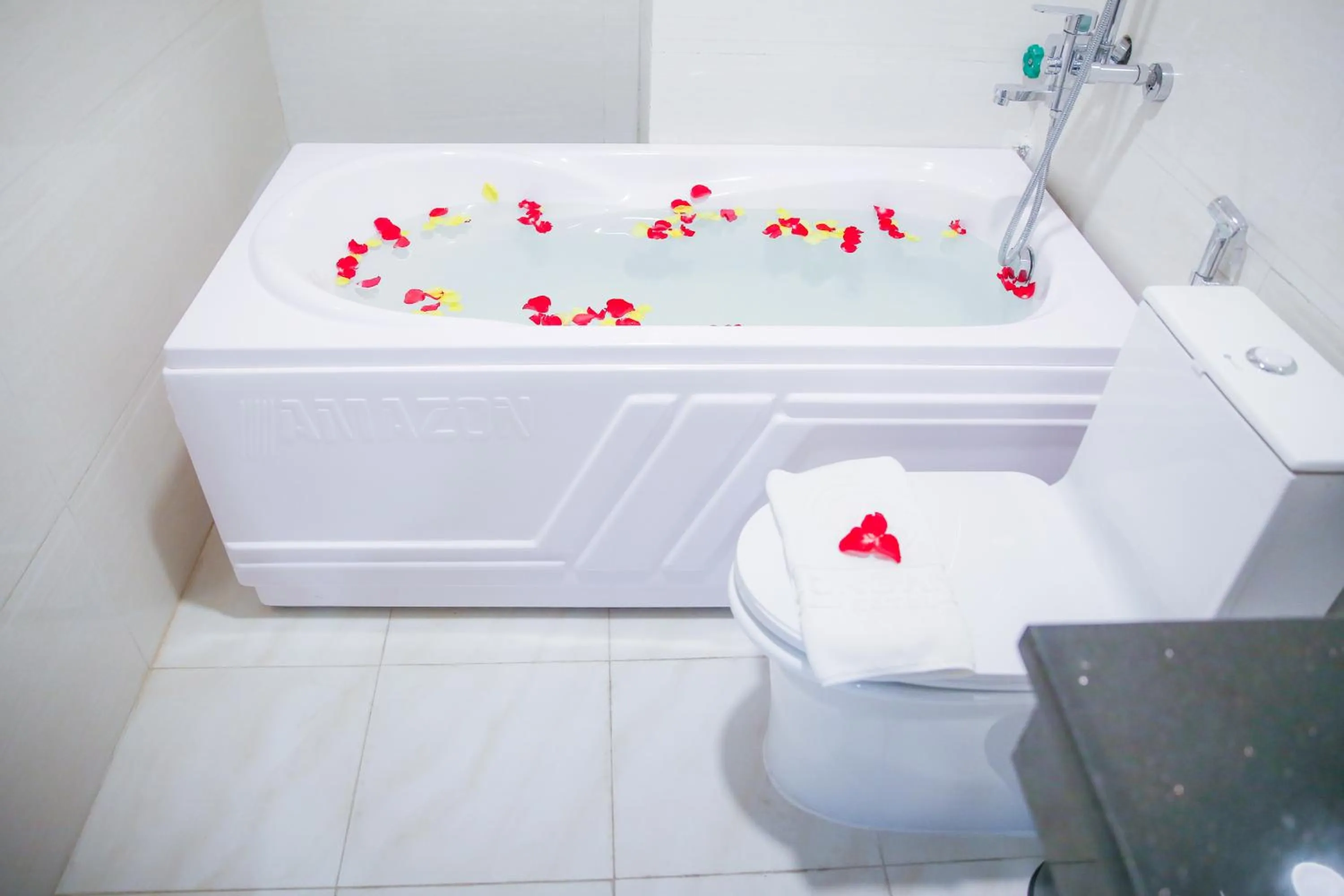 Bathroom in Long Anh Hotel